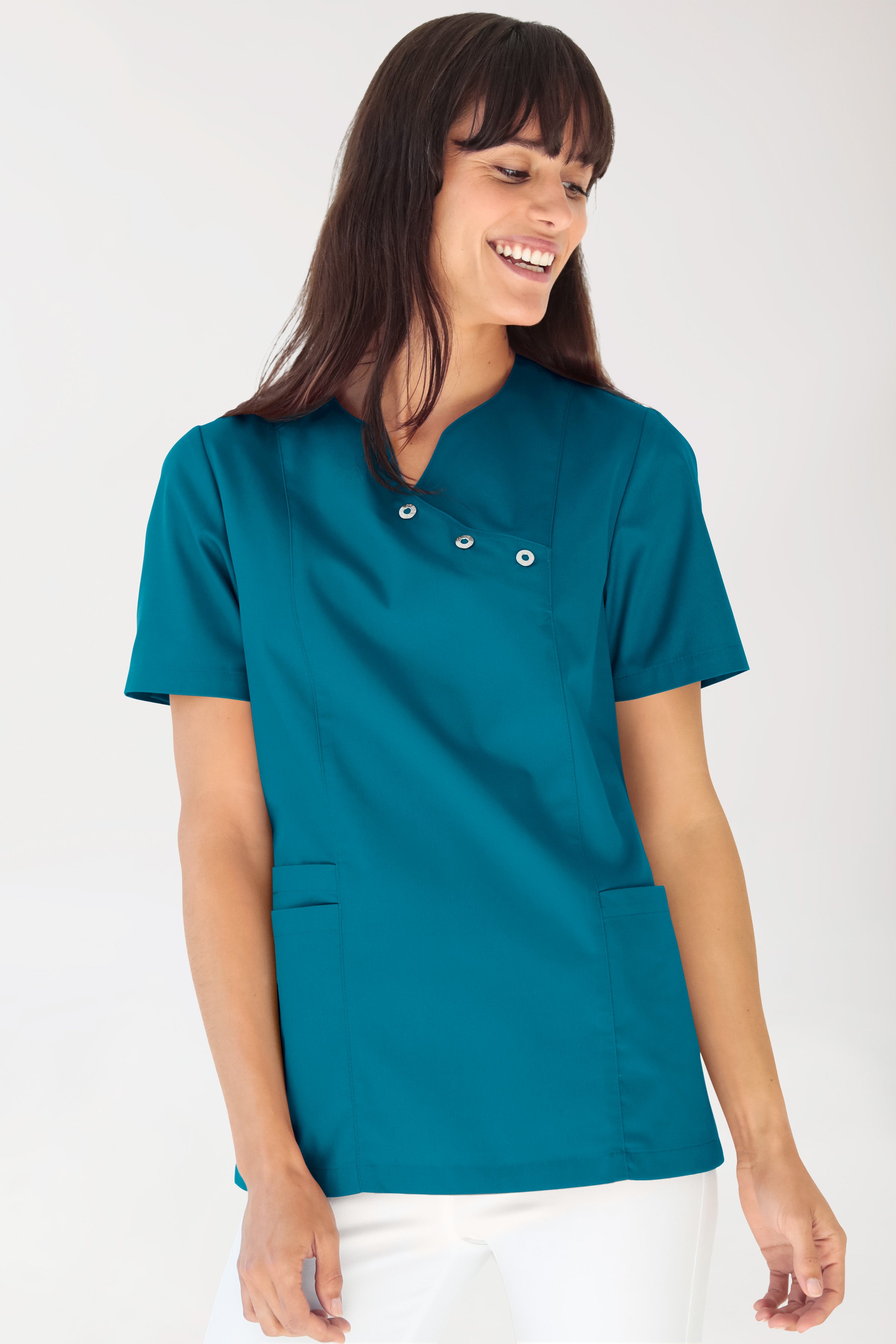 Schlupfkasack Damen - Stretch petrol