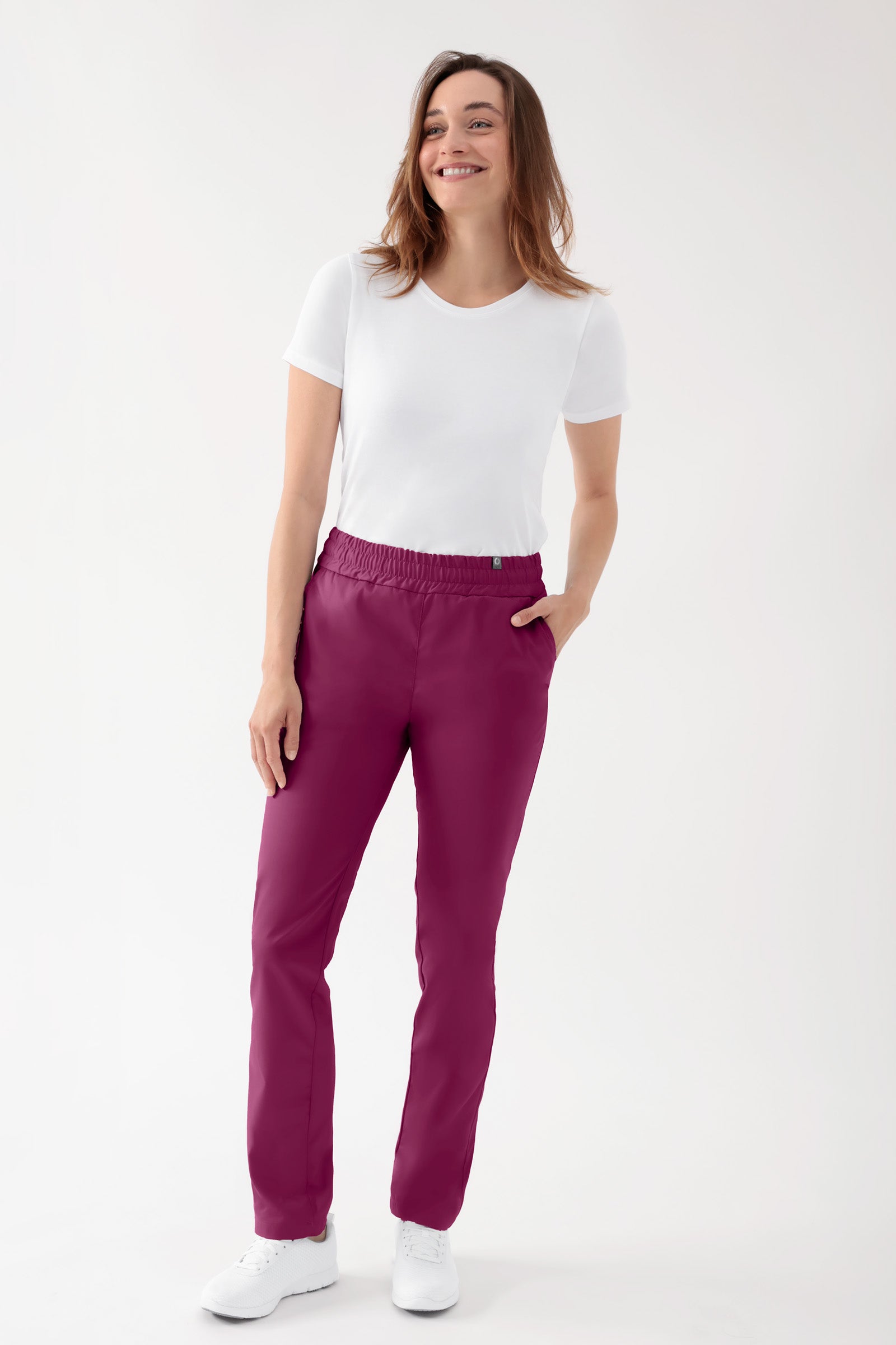 CORE Hose Unisex - hoher Bund berry, Vue de face