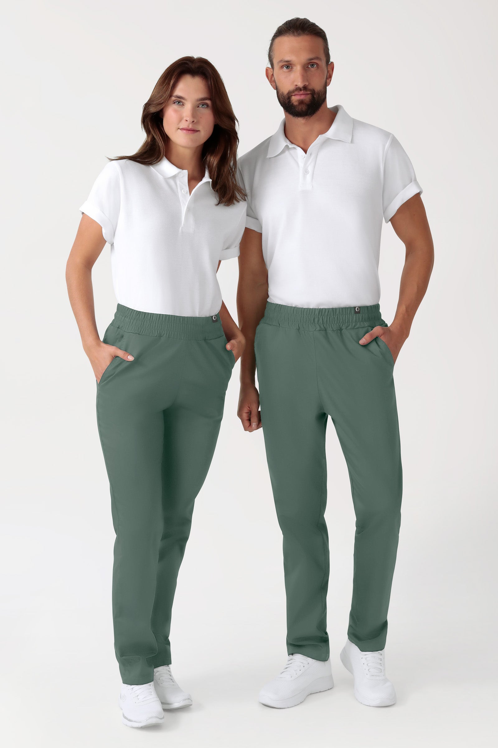 CORE Hose Unisex - hoher Bund dunkelgrün, Vue de face