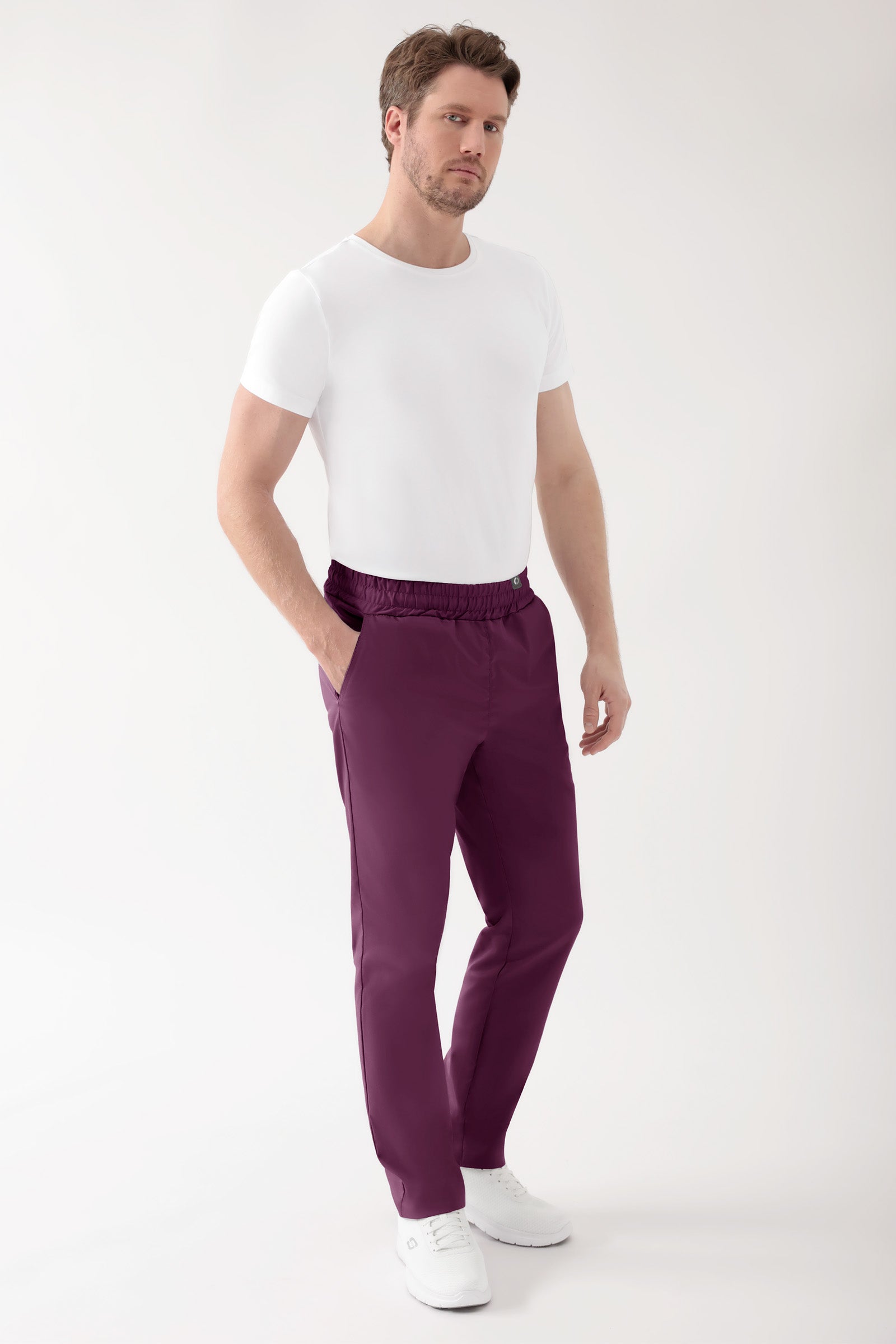 CORE Hose Unisex - hoher Bund pflaume, Vue de face