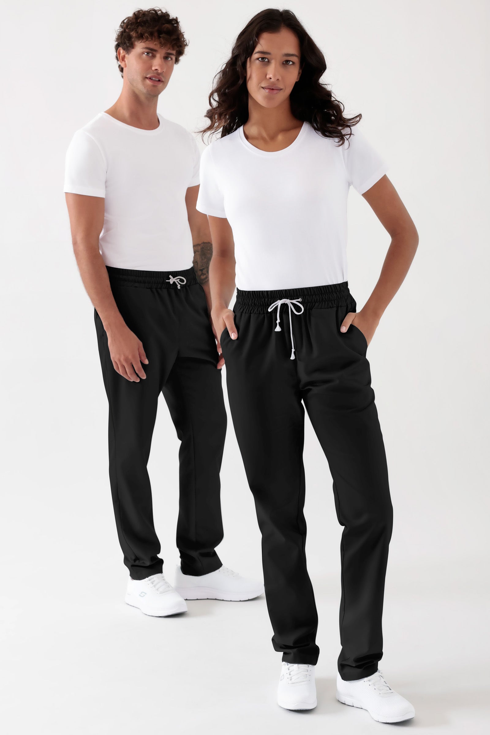 TENCEL™ Hose Unisex - Rundumgummibund schwarz