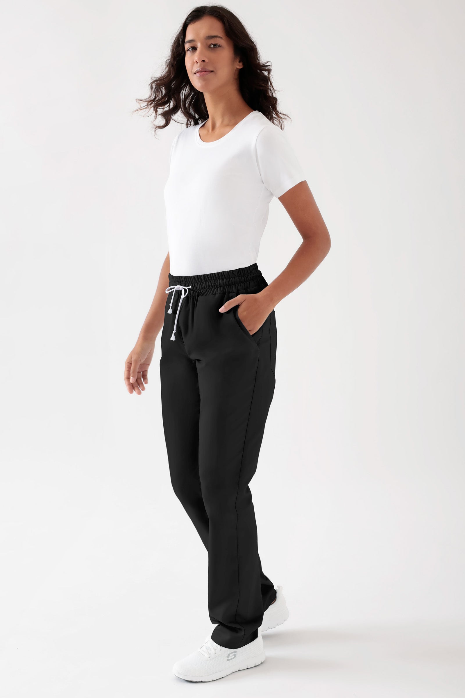 TENCEL™ Hose Unisex - Rundumgummibund schwarz
