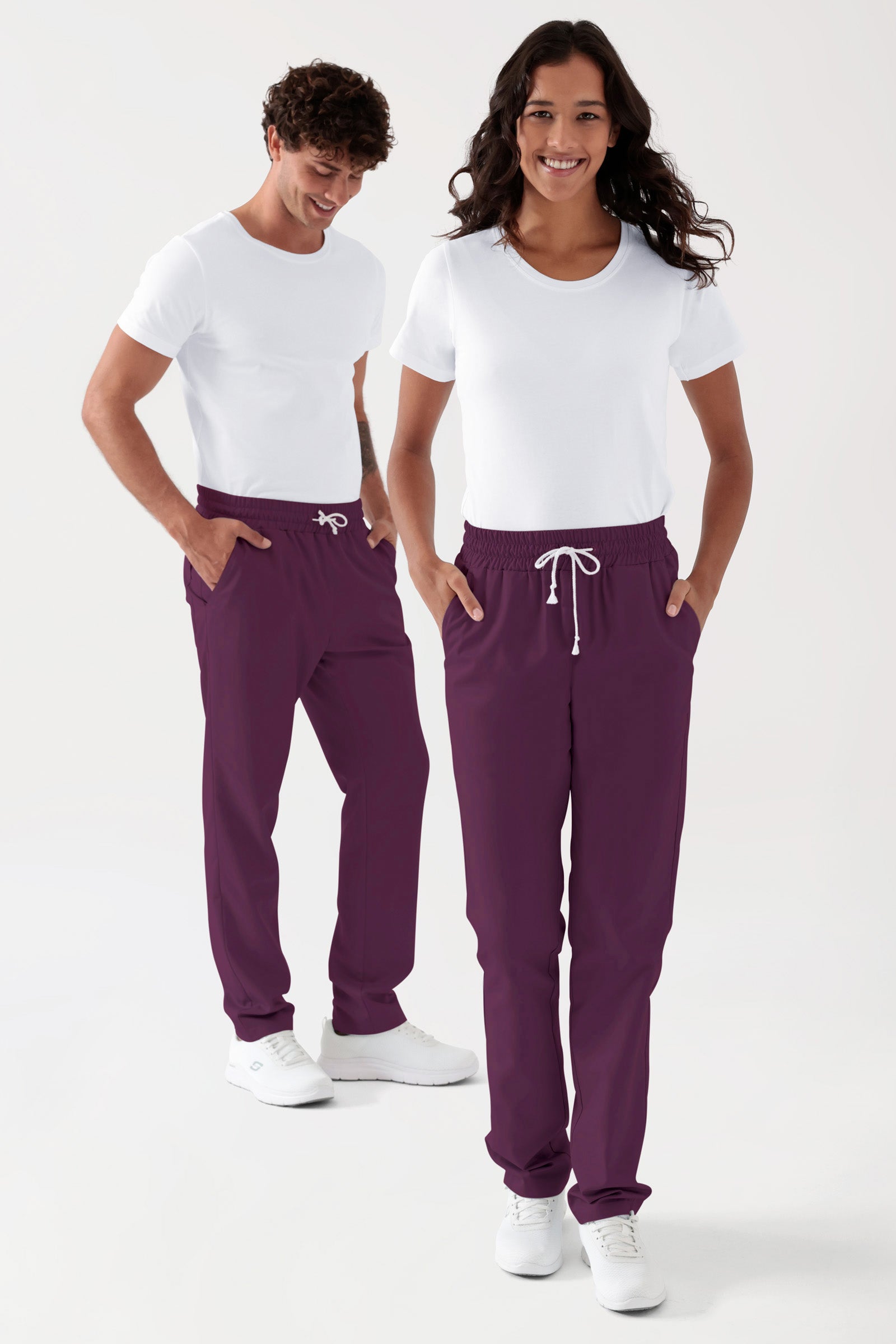 TENCEL™ Hose Unisex - Rundumgummibund black berry, Vue de face