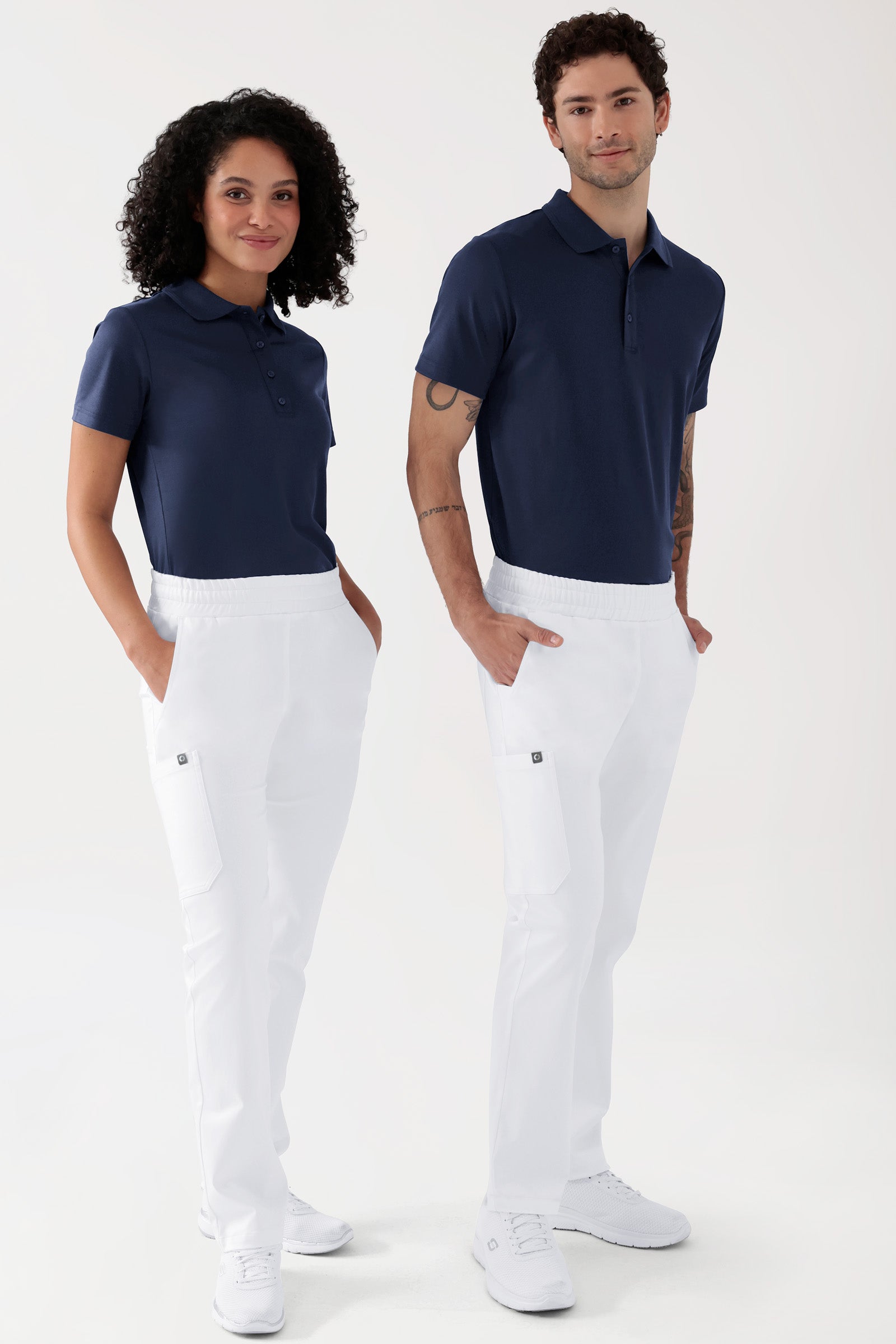 COMFY FLEX Stretch Hose Unisex - 1/1 Länge weiss, Vorderansicht