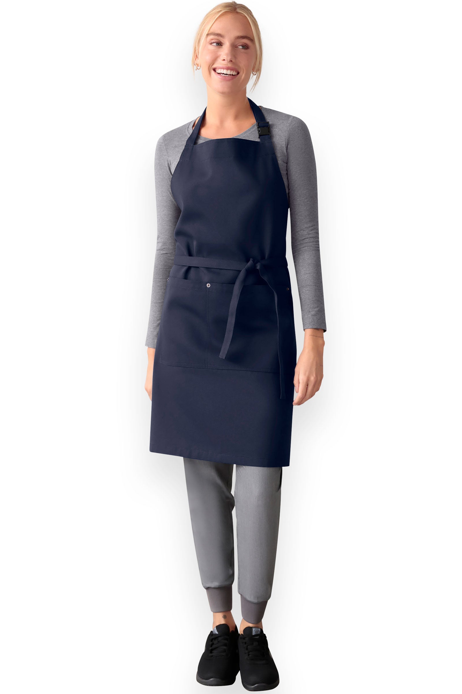 Latzschürze dark navy, Vue de face