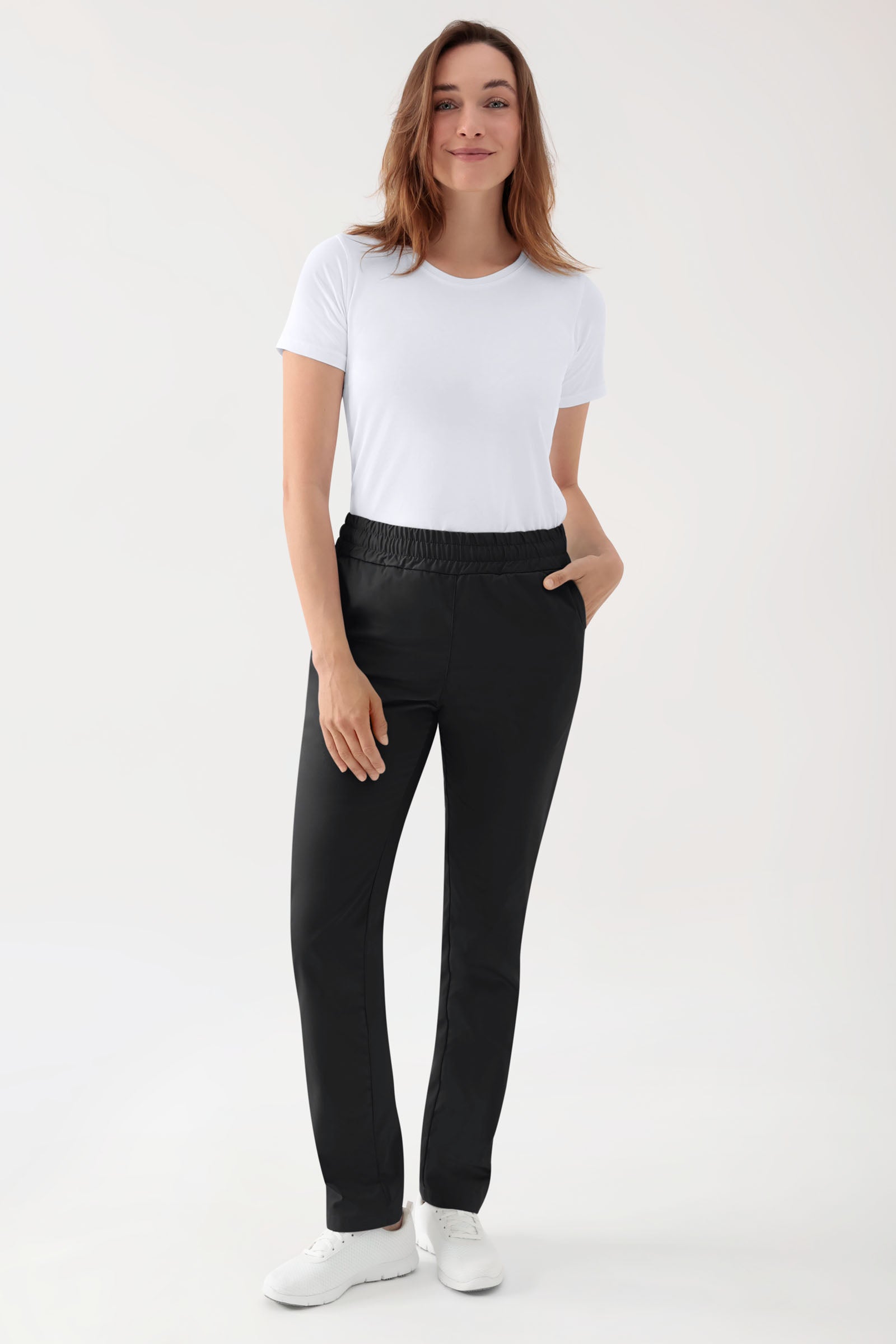 Stretch Hose Unisex - Rundumgummibund schwarz