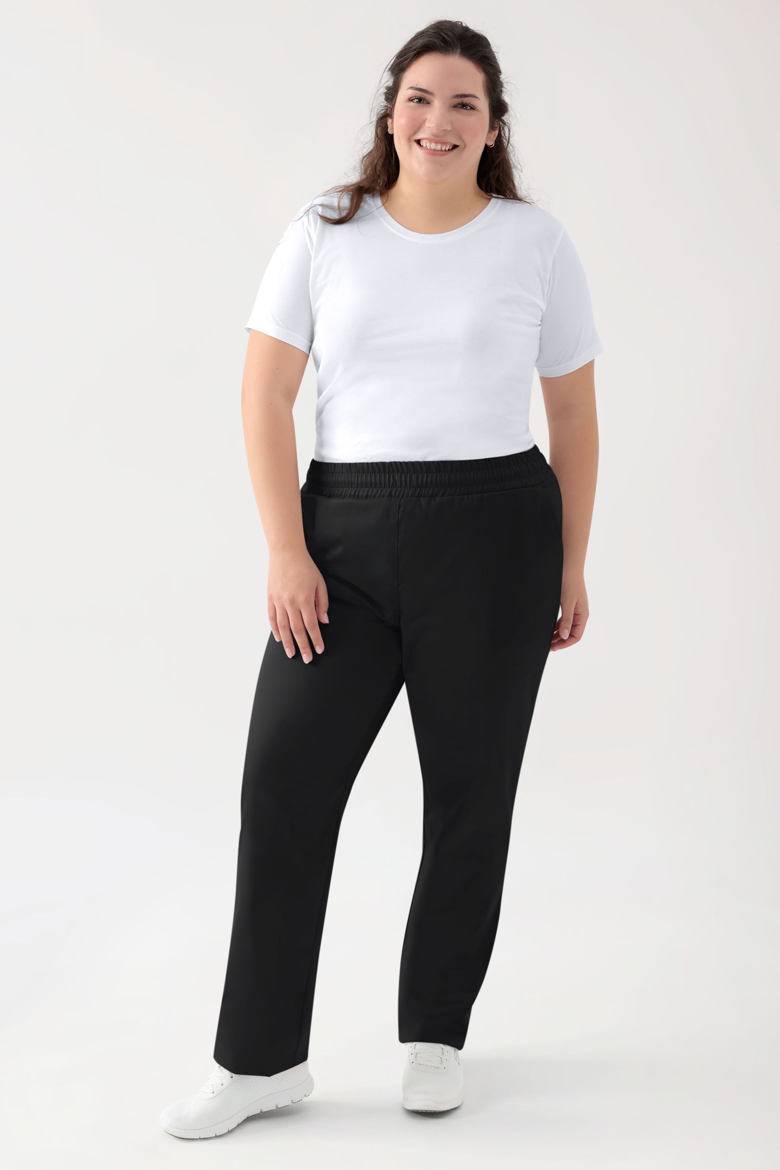 Stretch Hose Unisex - Rundumgummibund schwarz