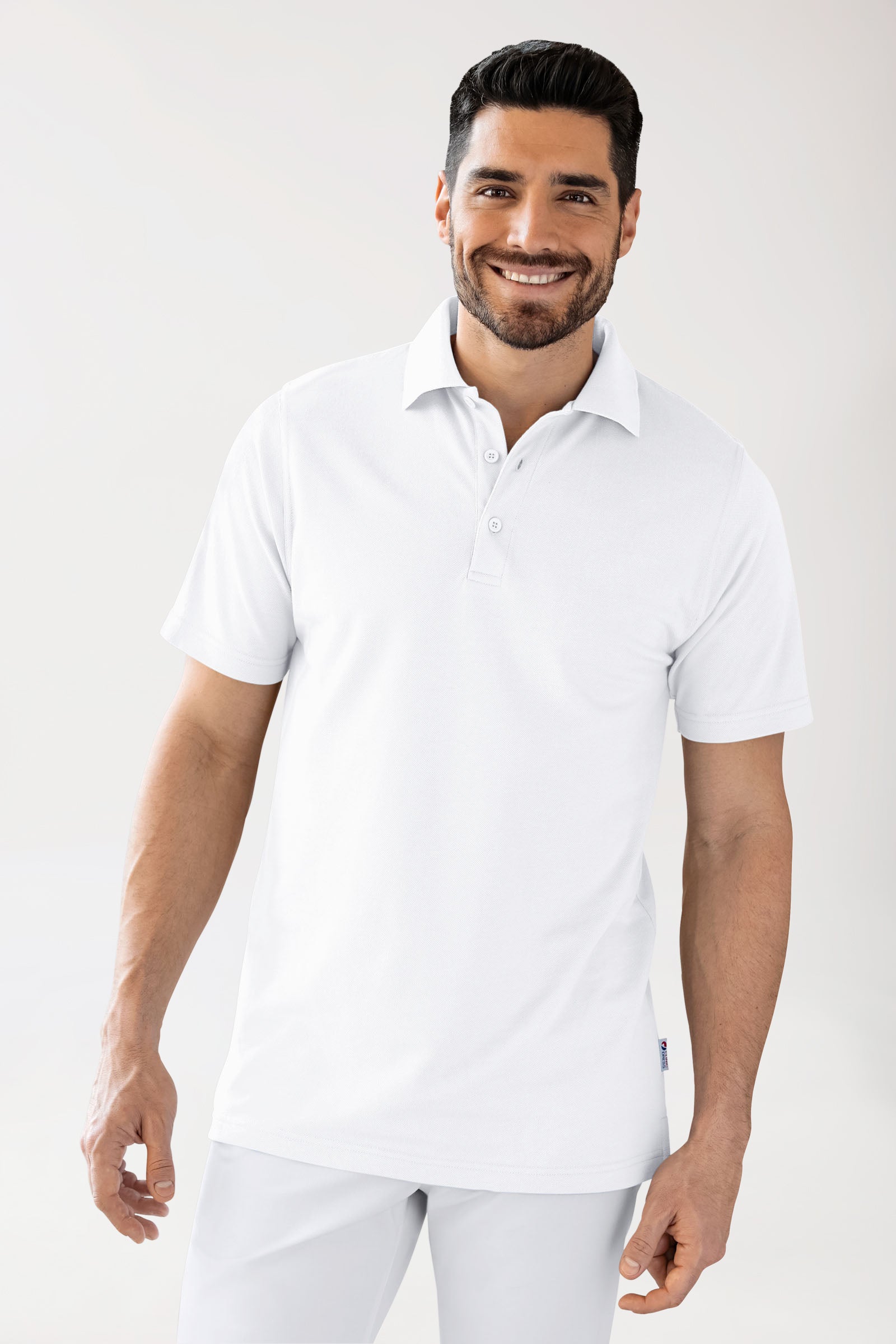 CORE Shirt Unisex - Polokragen weiss