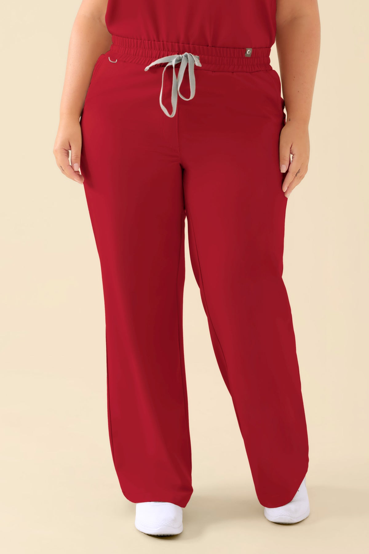 KAERE Hose Damen - weites Bein rot, Vue de face