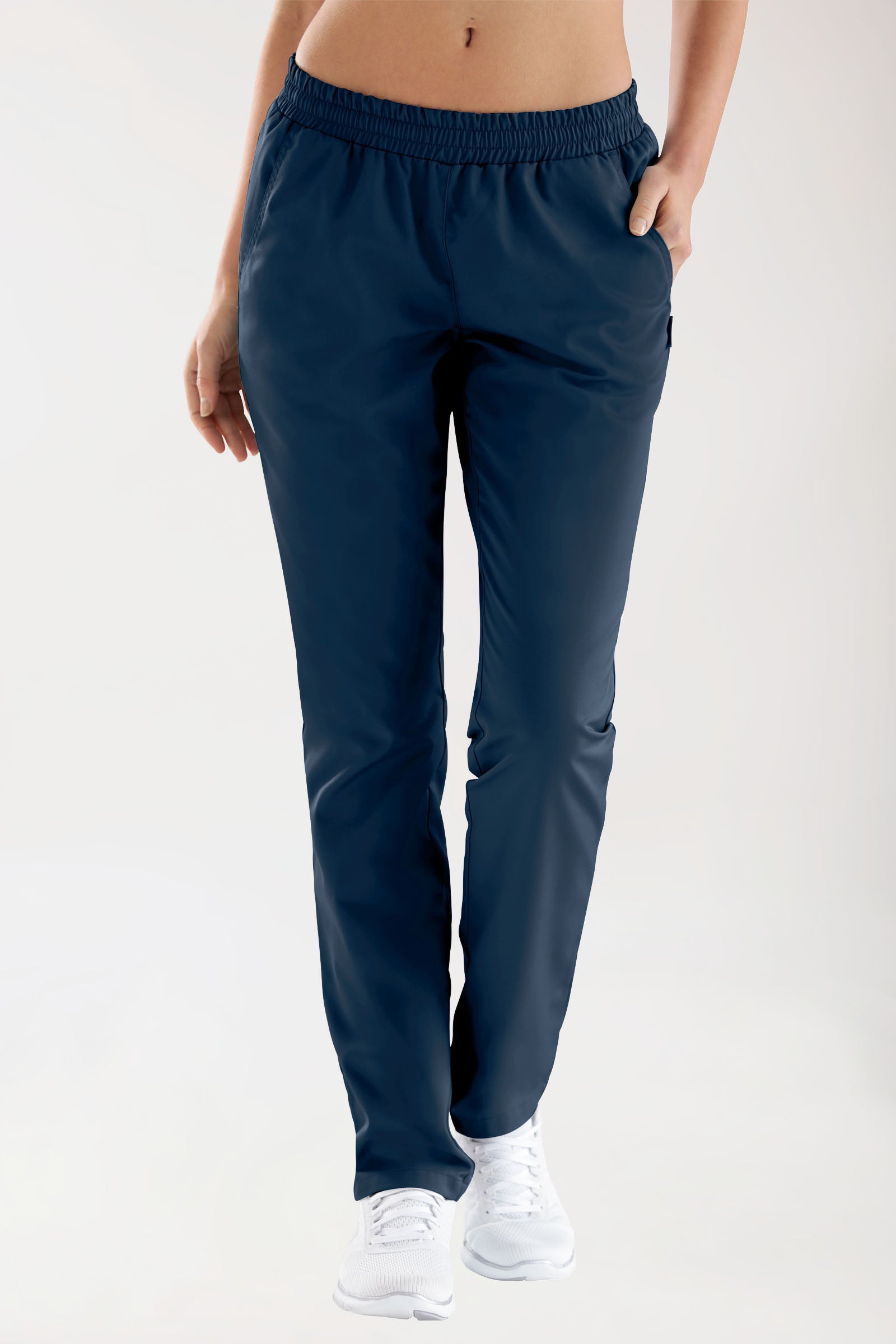 CORE Hose Damen - leicht vertiefter Bund navy, Vue de face