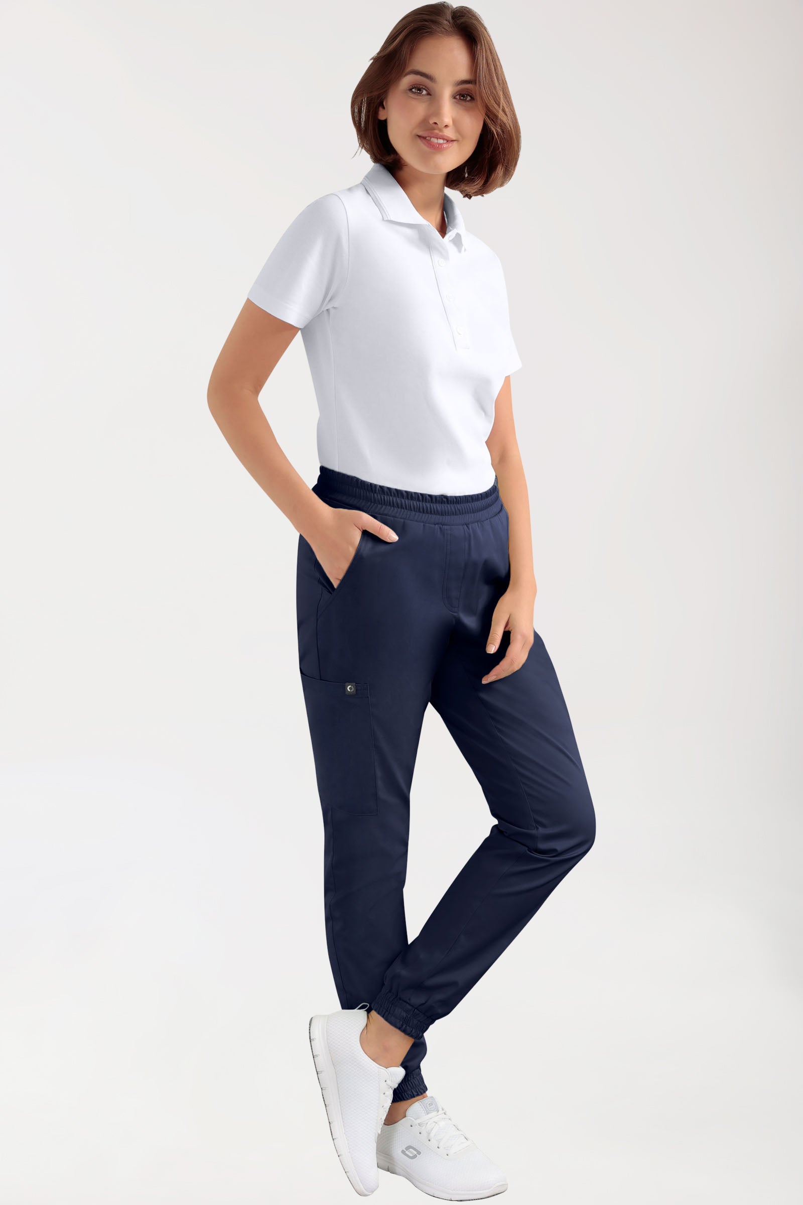 CORE Cargohose Damen - Jogpants Style navy, Vue de face