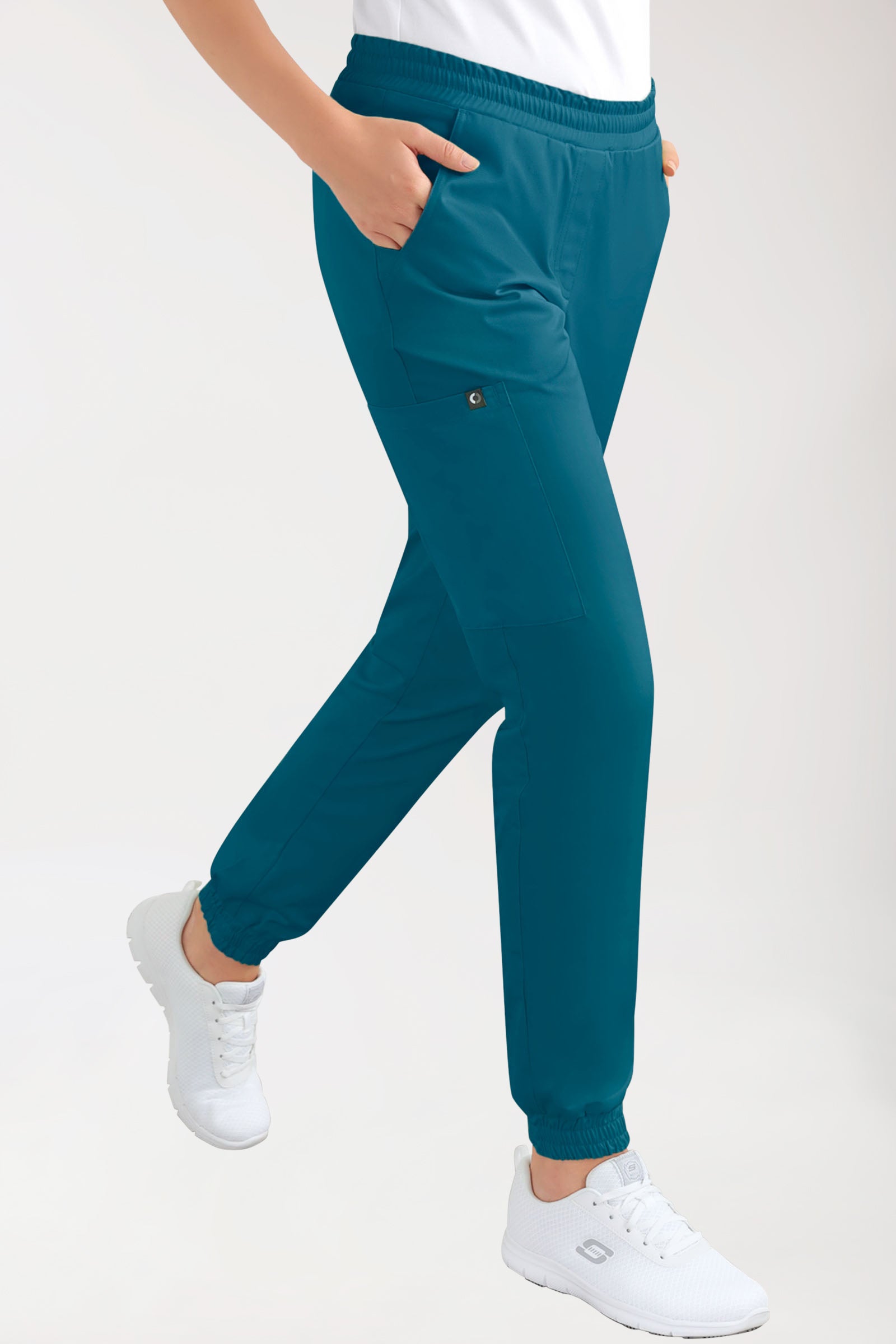CORE Cargohose Damen - Jogpants Style petrol, Vue de face