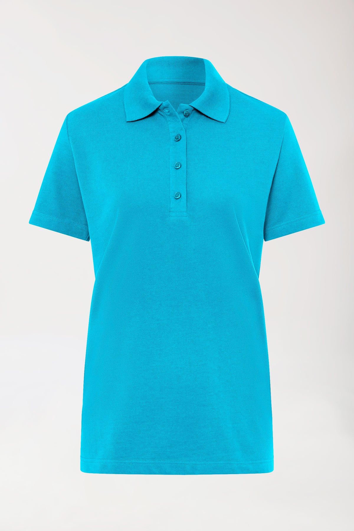 CORE Shirt Damen - Polokragen türkis