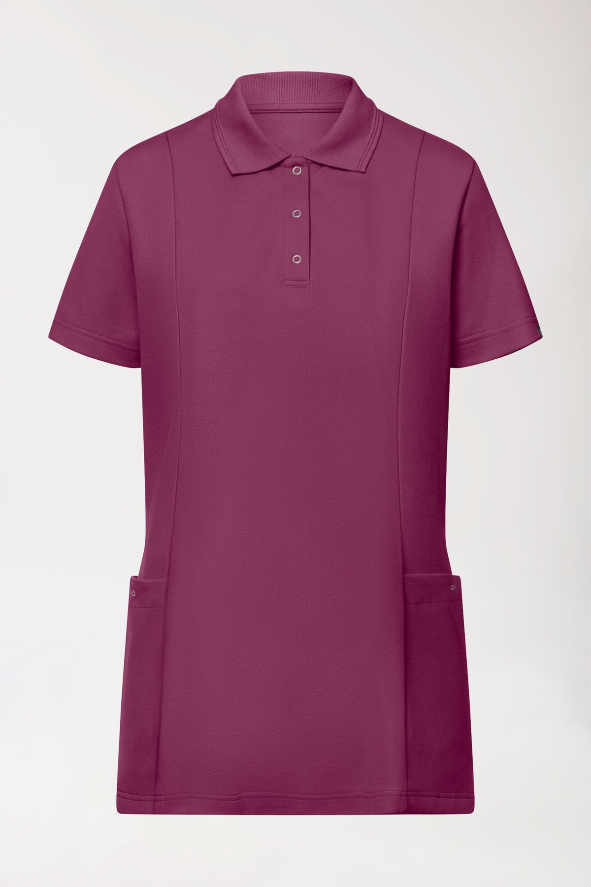 COMFY FLEX Stretch Schlupfkasack Damen - Polokragen berry, Vue de face