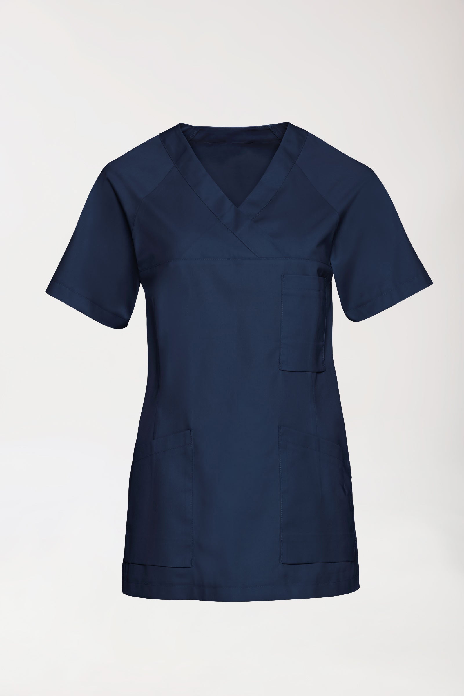 Schlupfkasack Damen mit V-Ausschnitt navy
