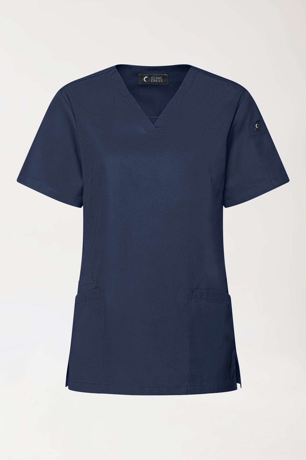 GREEN Stretch Schlupfkasack Damen - V-Ausschnitt navy, Vue de face