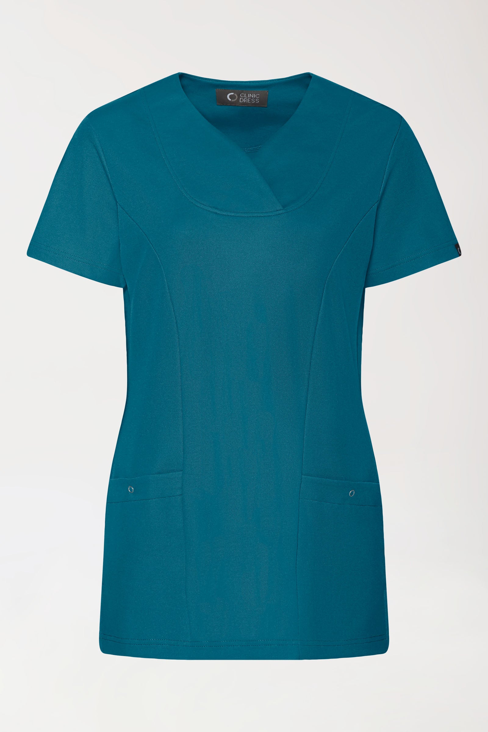 COMFY FLEX Stretch Schlupfkasack Damen - Herzausschnitt petrol