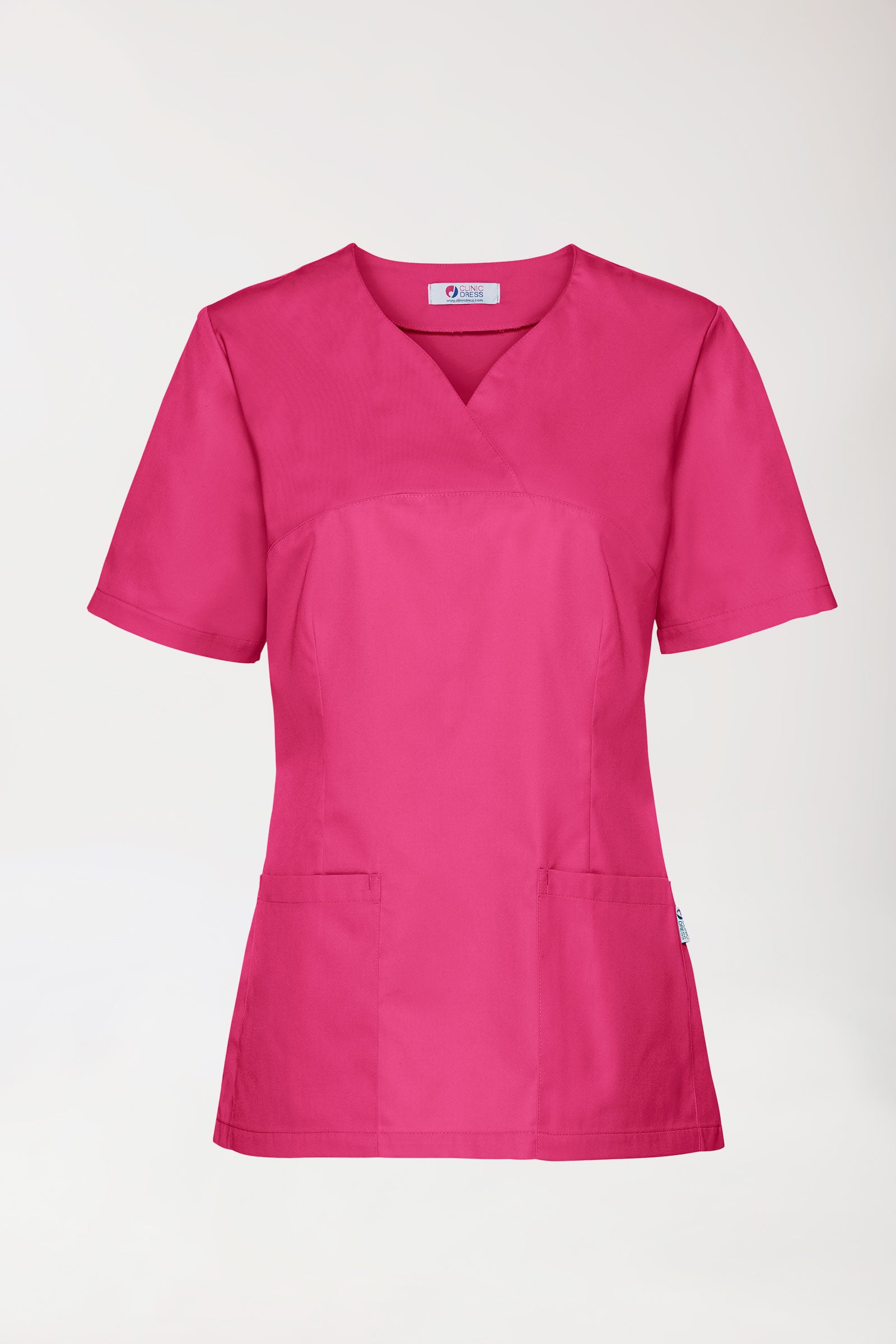 CORE Schlupfkasack Damen - Herzausschnitt pink, Vorderansicht