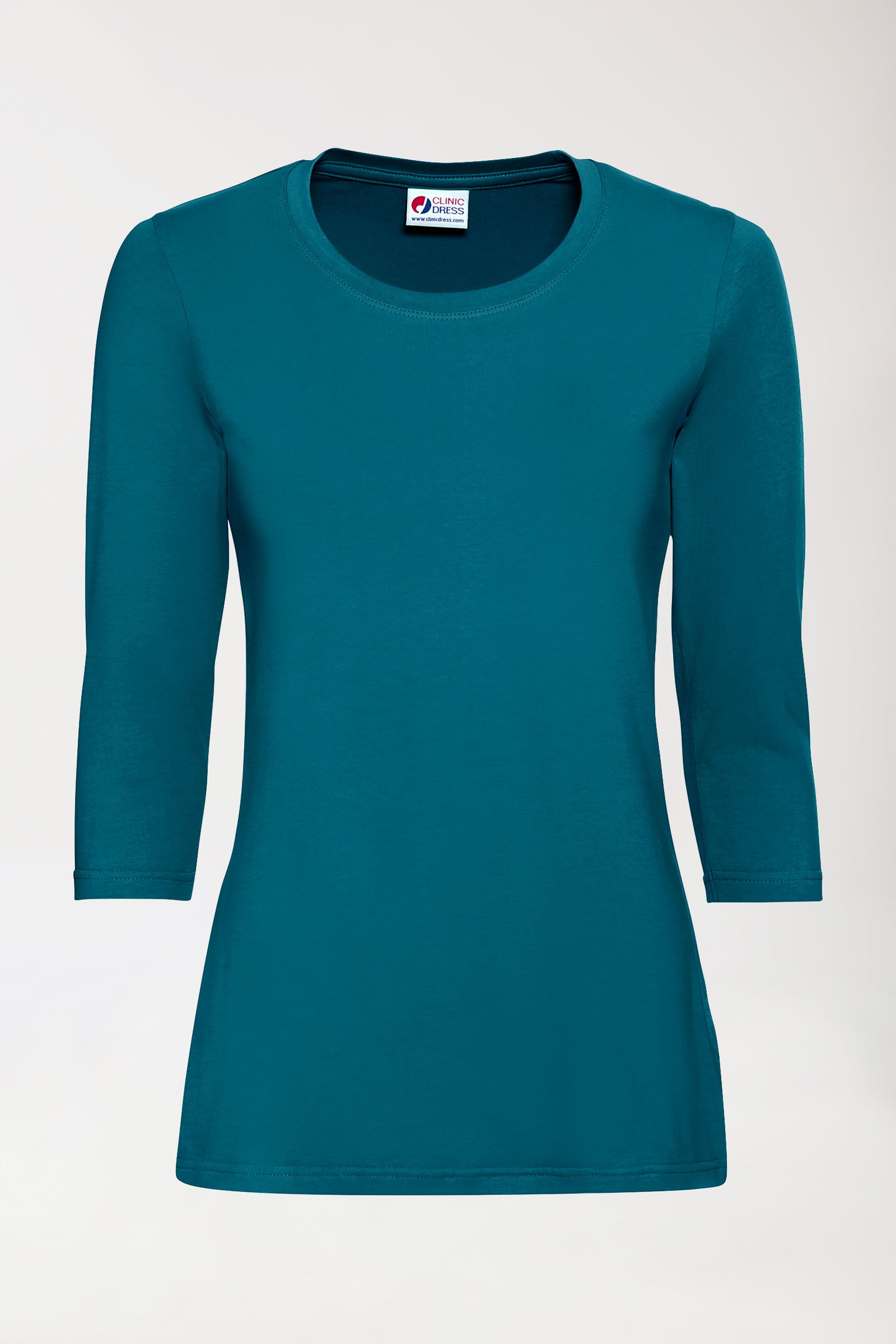 CORE Shirt Damen - 3/4 Arm petrol, Vorderansicht