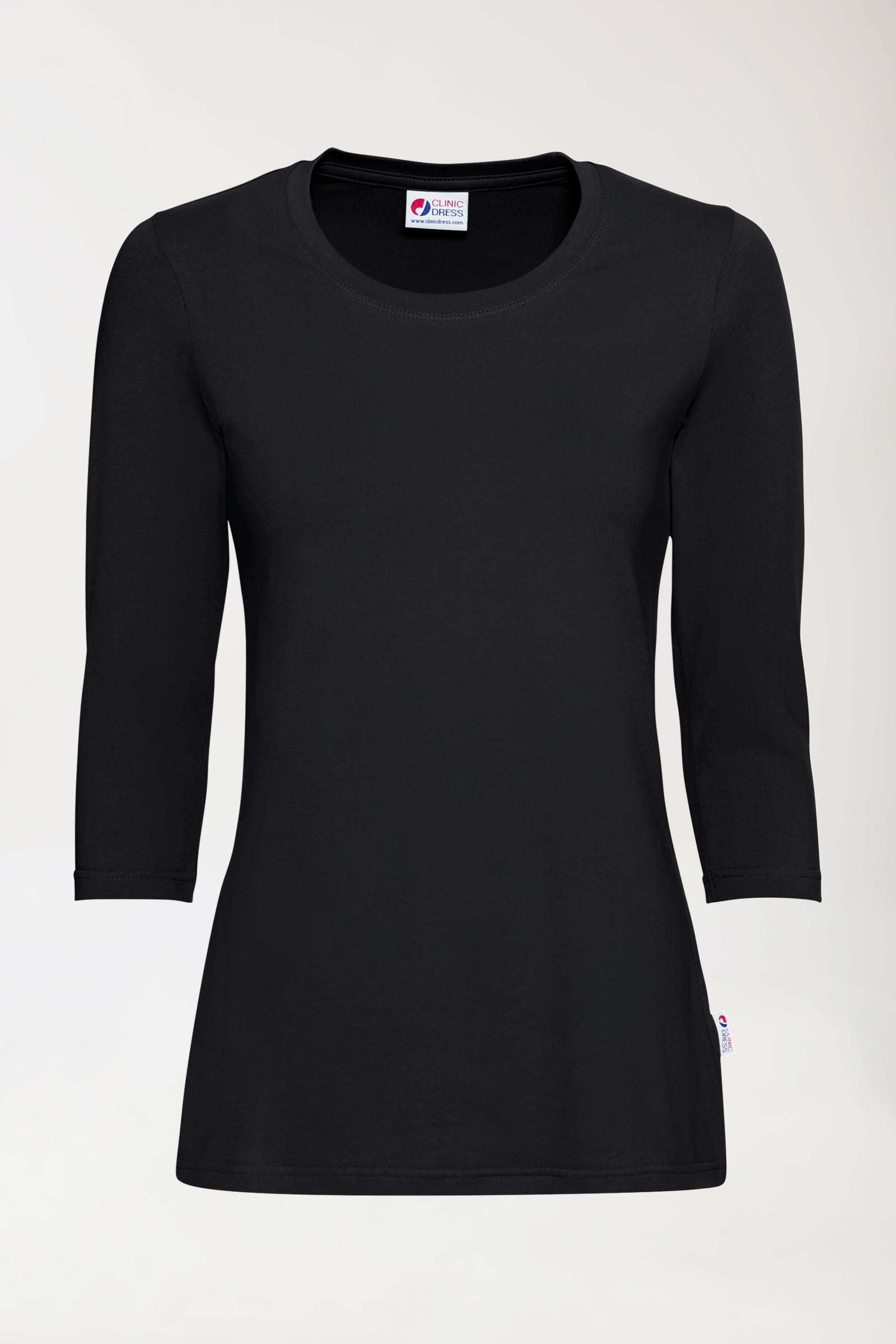 CORE Shirt Damen - 3/4 Arm schwarz, Vue de face