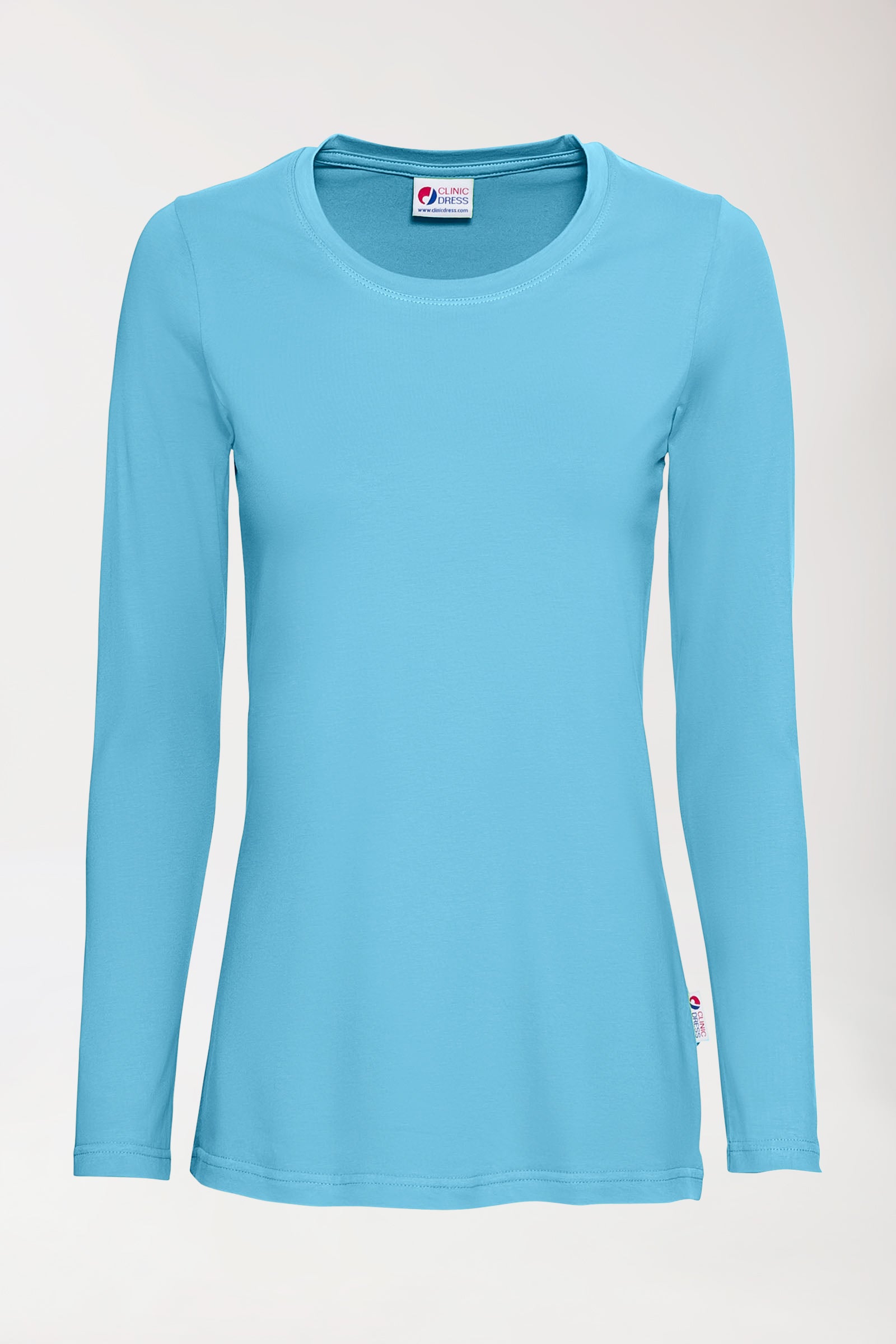 CORE Shirt Damen - 1/1 Arm türkis, Vorderansicht