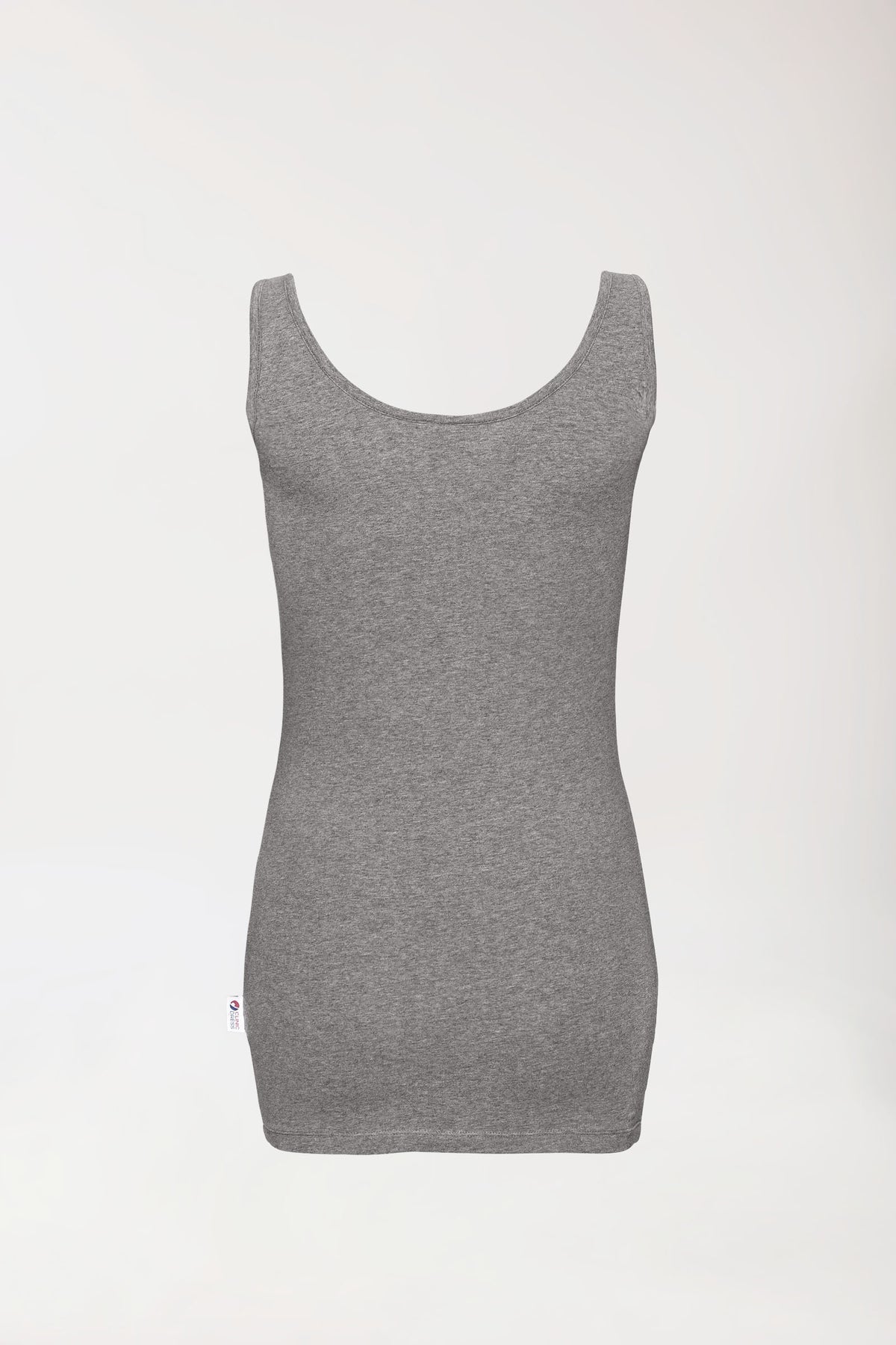 CORE Top Damen - Rundhals dunkelgrau melange, Vue de face