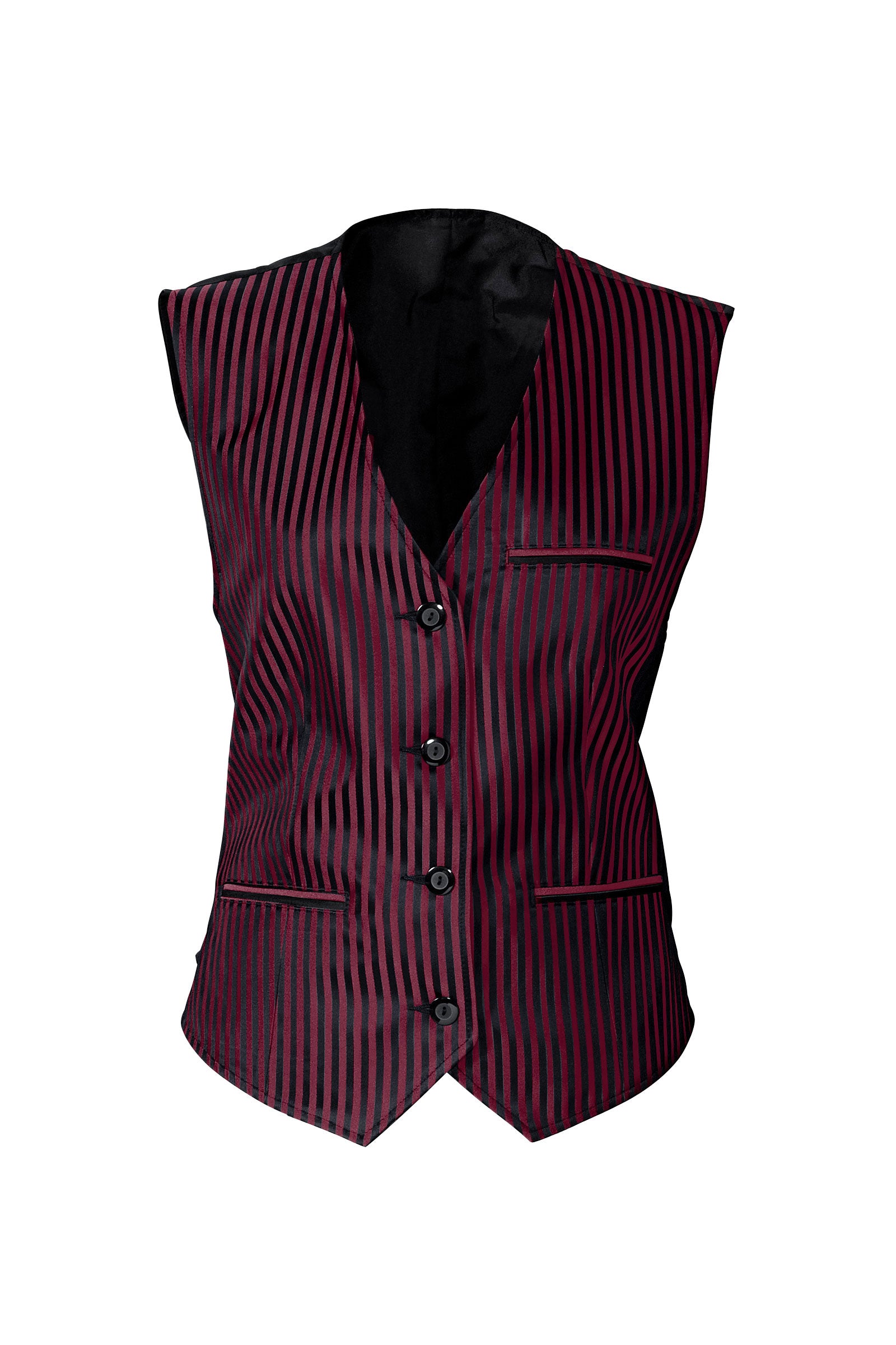 Weste für Damen Rot Schwarz