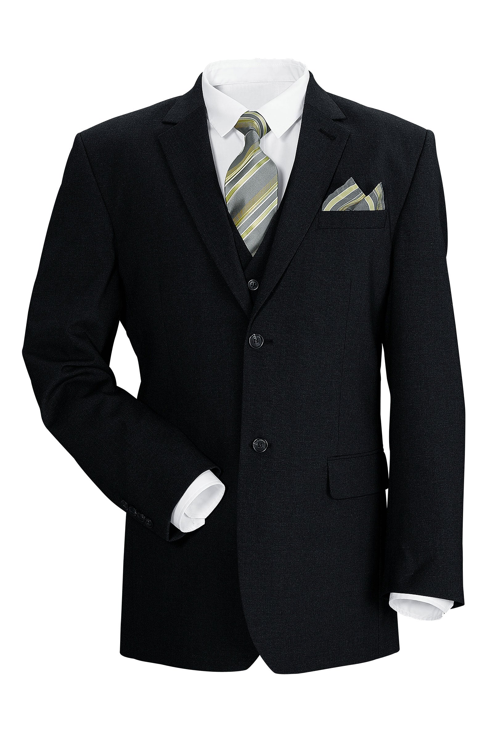 Stretch-Blazer für Herren Schwarz, Vue de face