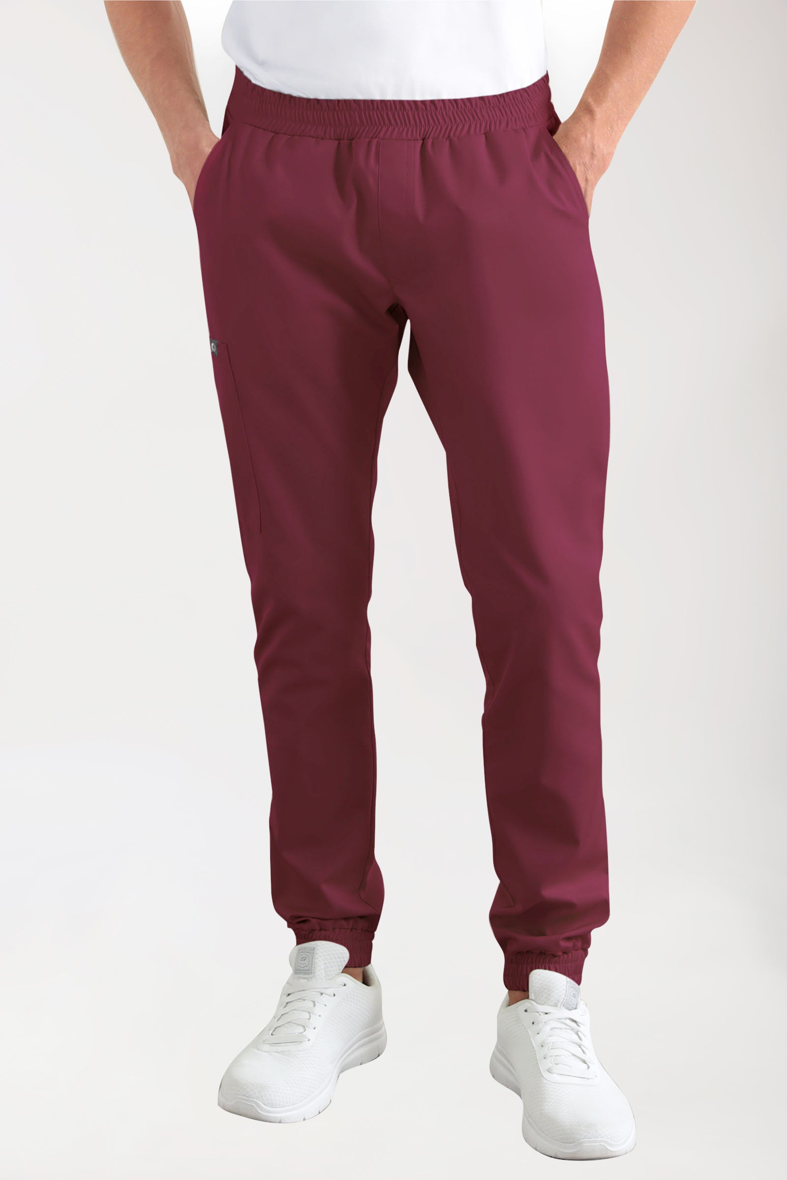 CORE Cargohose Herren - Jogpants Style bordeaux, Vue de face