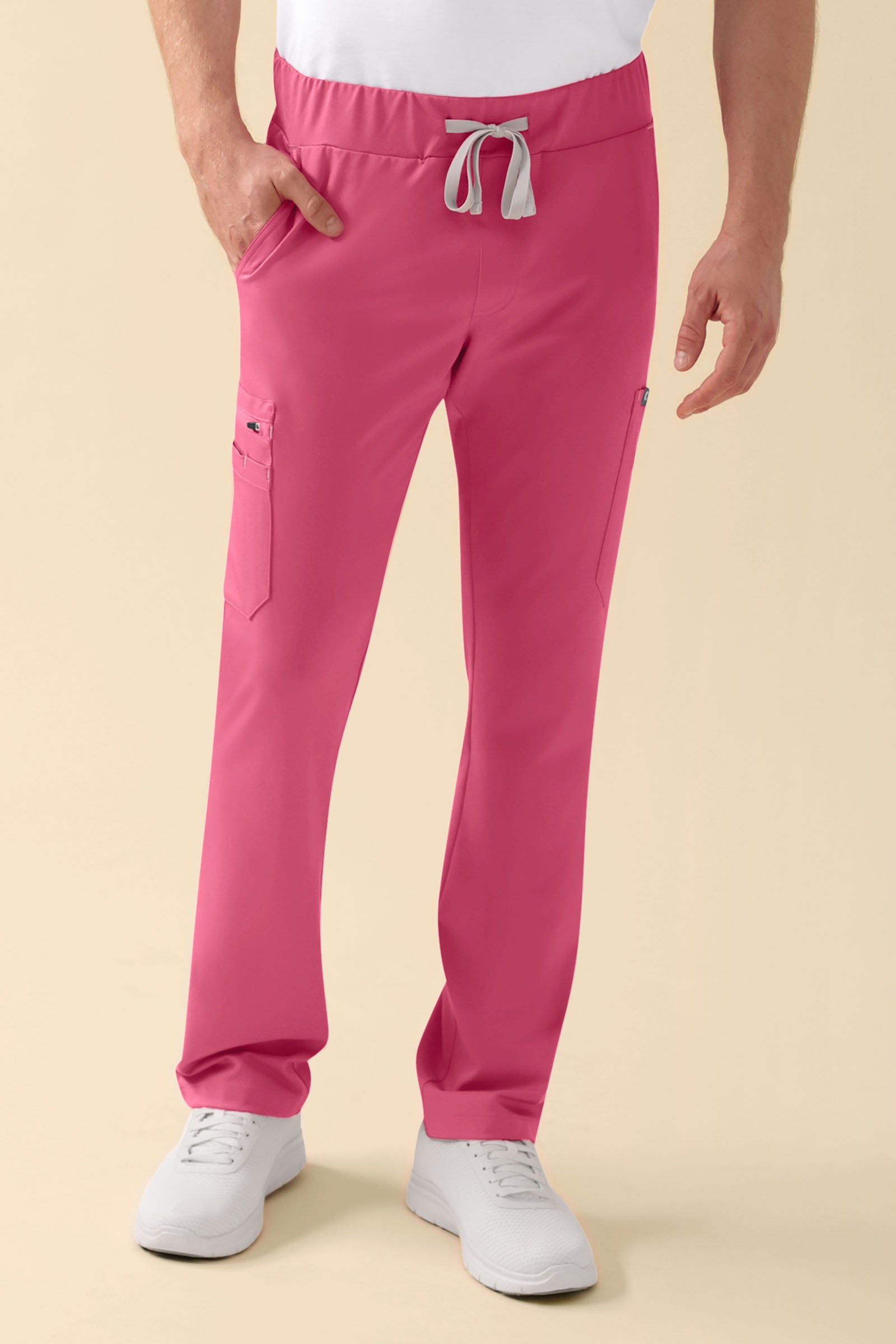 KAERE Hose Herren - gerader Saum mit Beintaschen rosenholz, Vue de face
