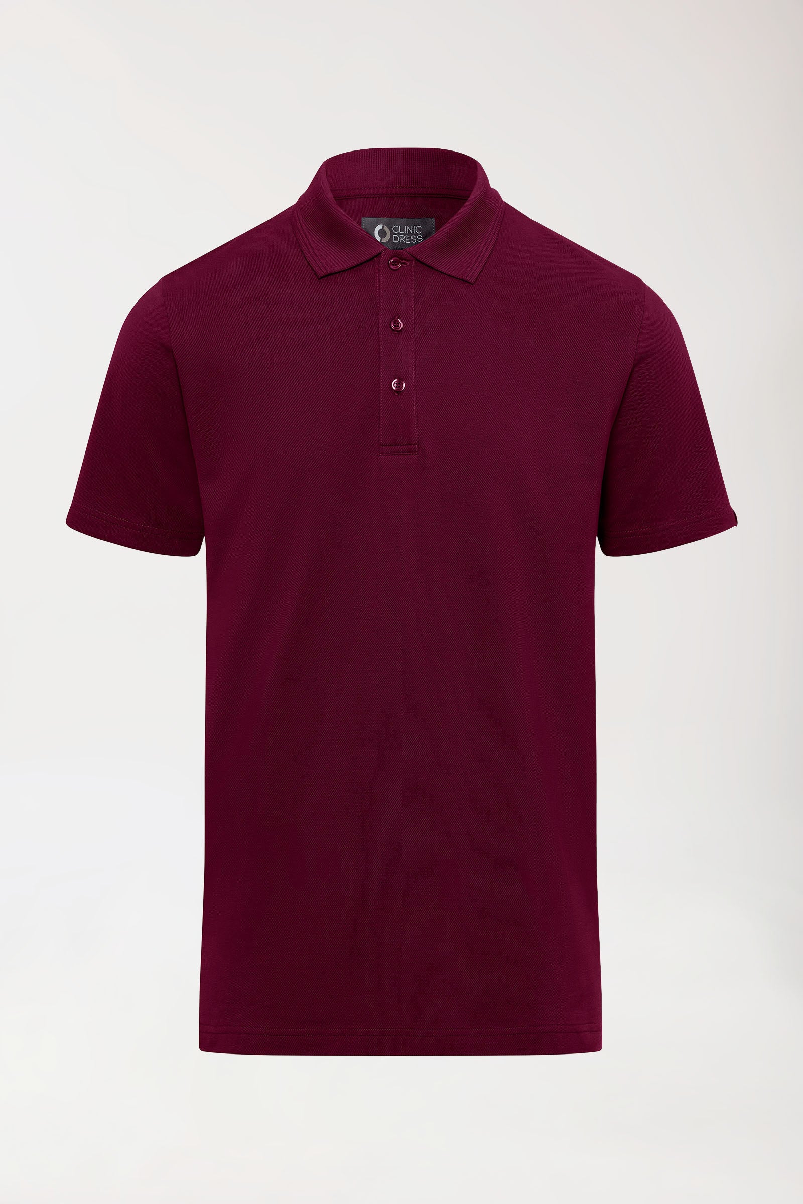 COMFY FLEX Stretch Shirt Herren - Polokragen bordeaux, Vue de face