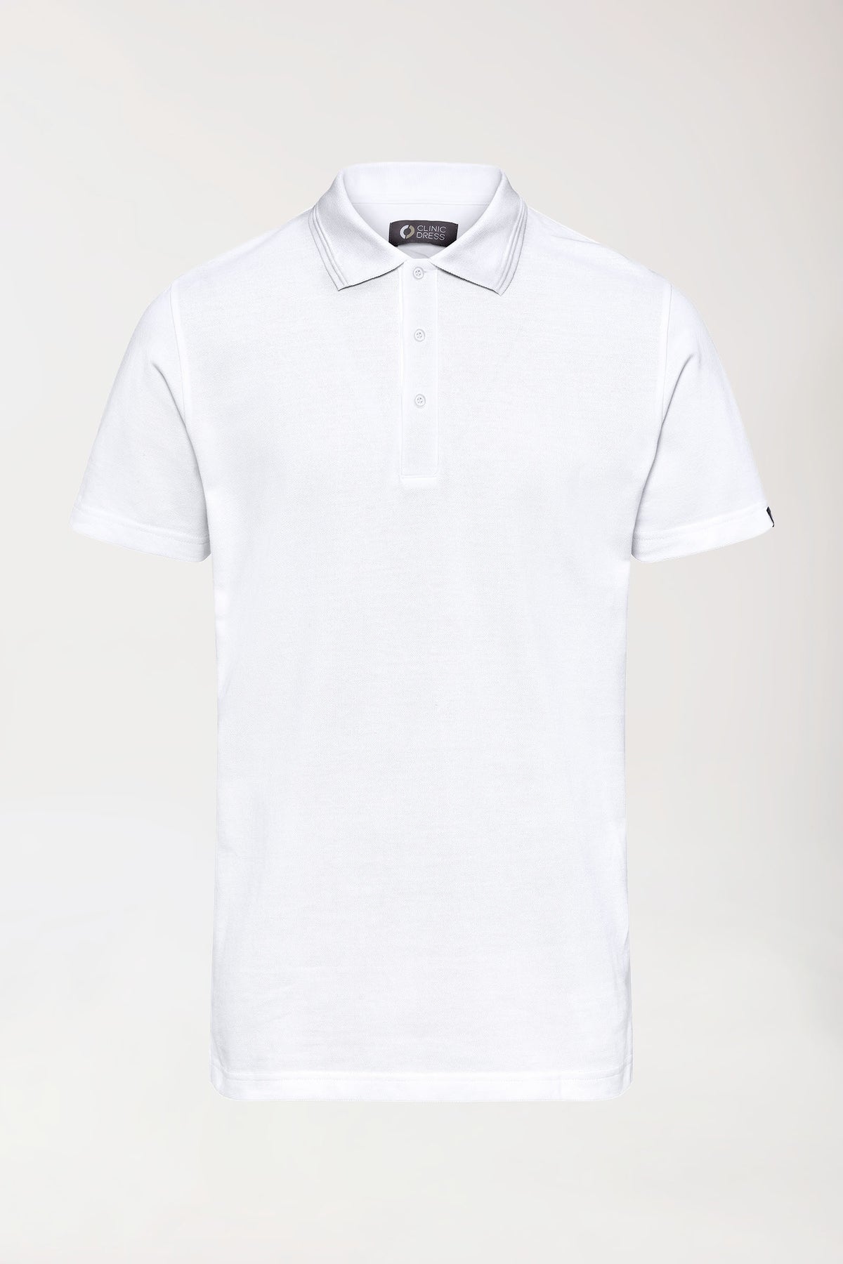 COMFY FLEX Stretch Shirt Herren - Polokragen weiss