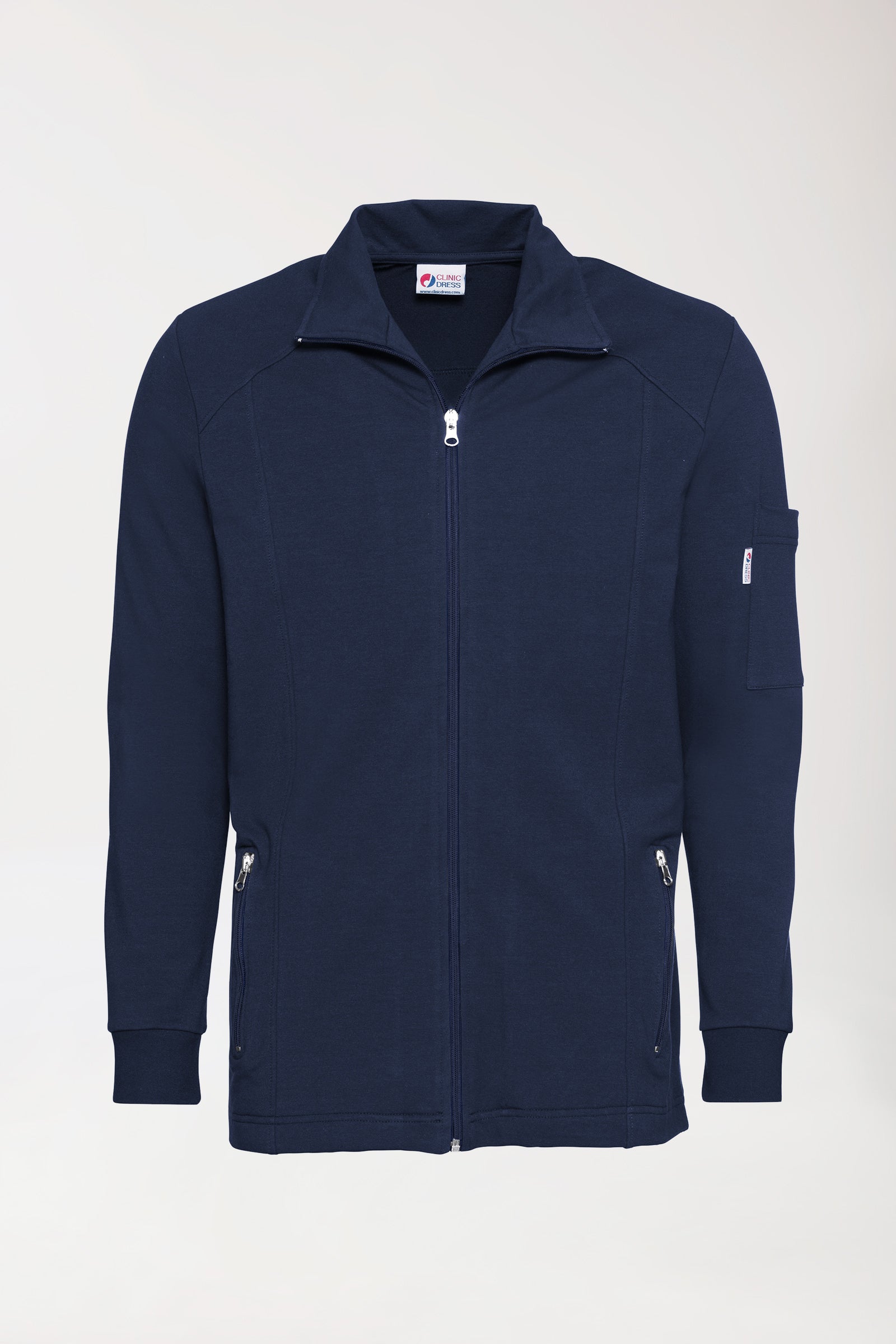 Sweatjacke Herren - Stehkragen navy