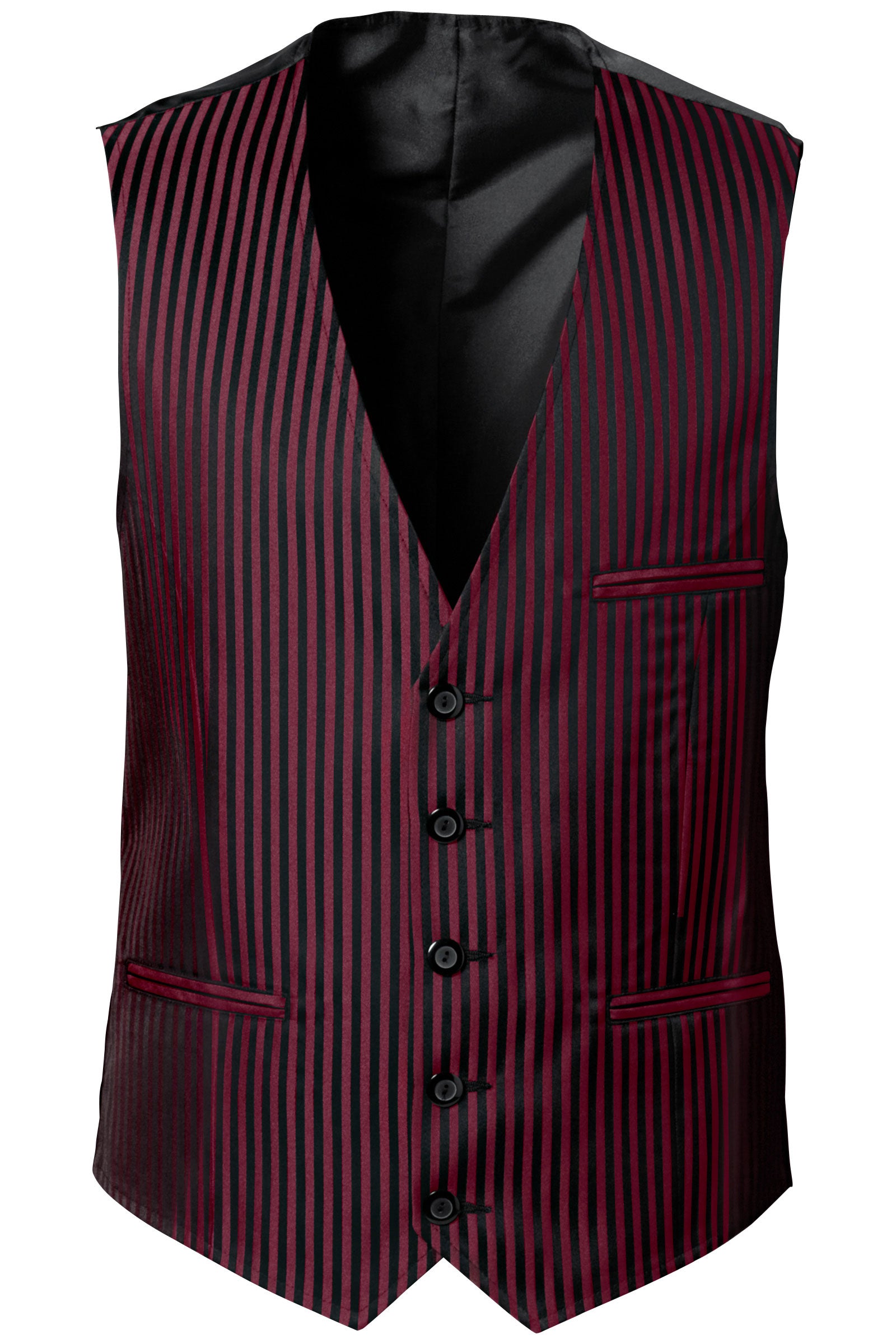 Herrenweste Rot Schwarz