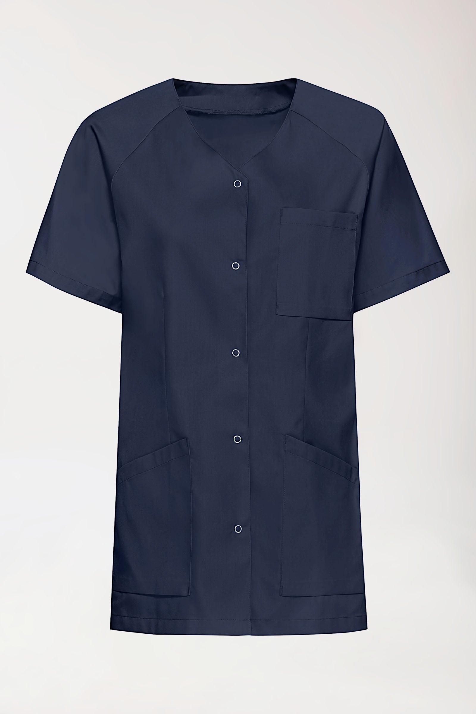 Kasack Damen - Druckknopfleiste navy