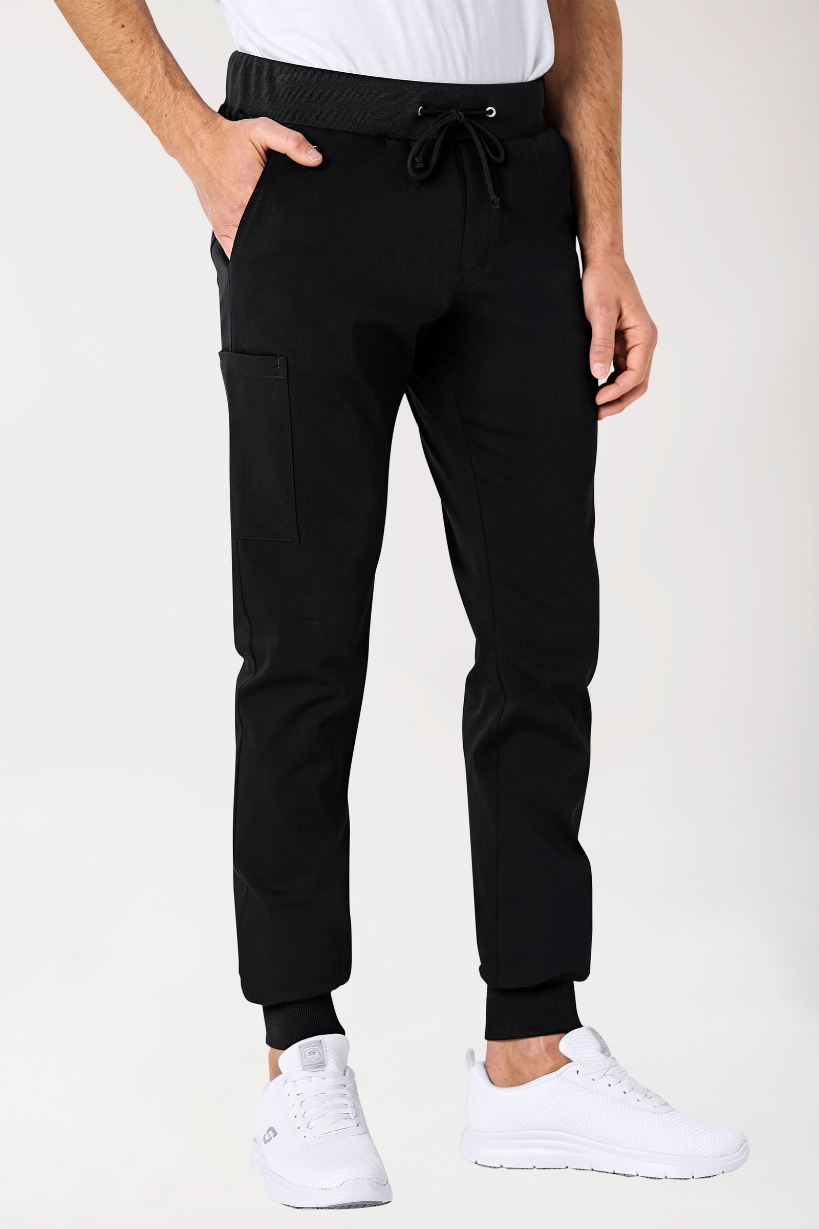 Stretch Hose Herren - Jogpants schwarz
