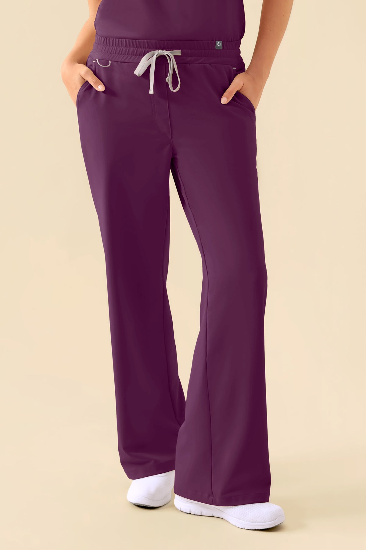 KAERE Hose Damen - weites Bein pflaume, Vue de face
