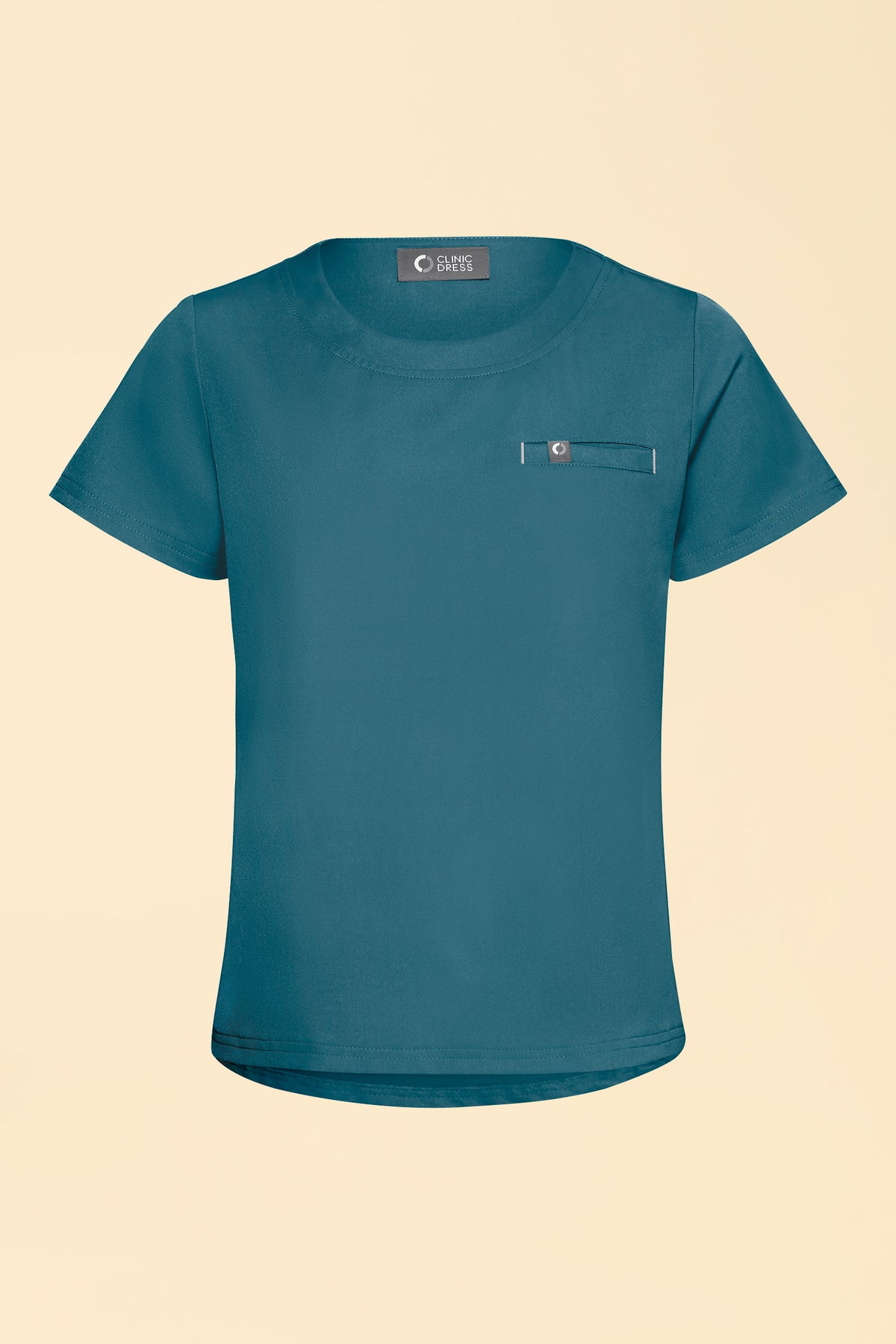 KAERE Shirt Damen - Rundhalsausschnitt petrol, Vue de face