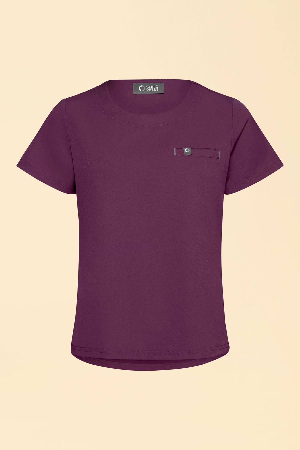 KAERE Shirt Damen - Rundhalsausschnitt pflaume, Vue de face