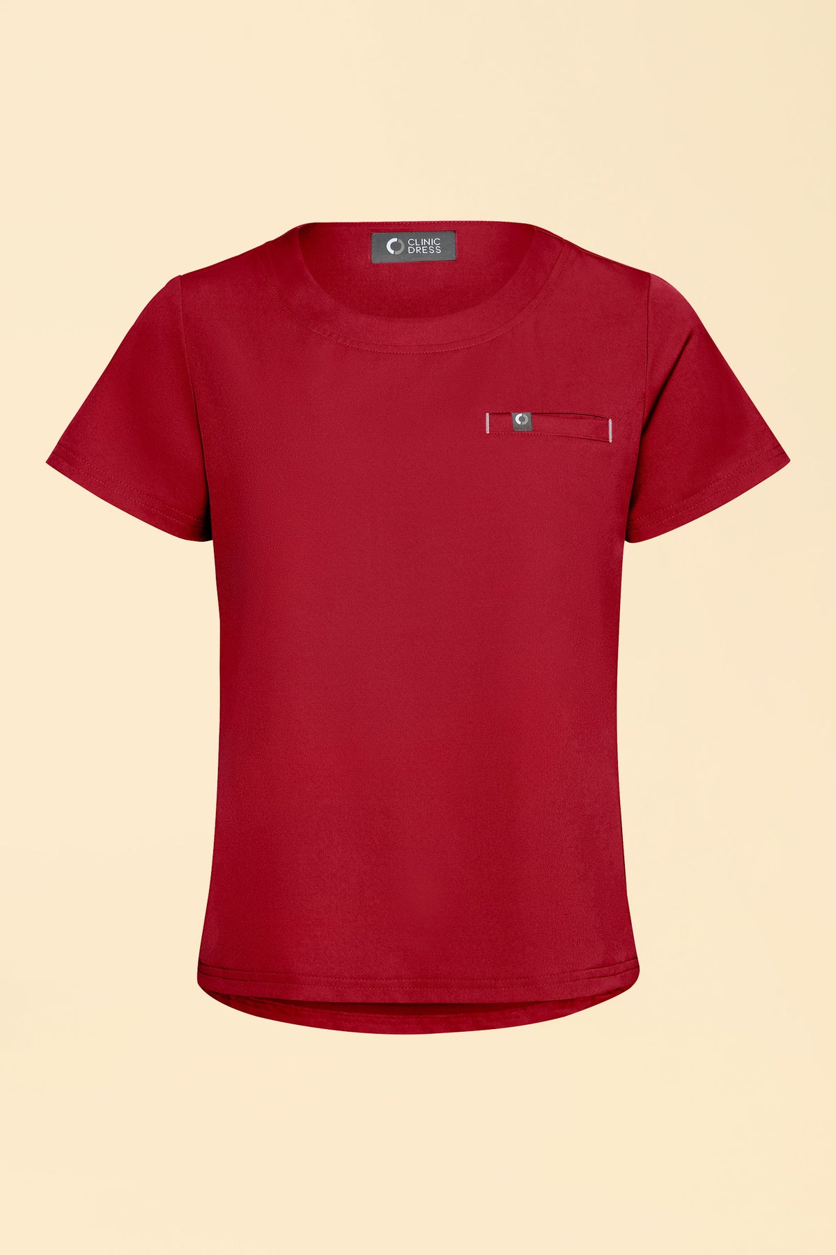 KAERE Shirt Damen - Rundhalsausschnitt rot, Vue de face