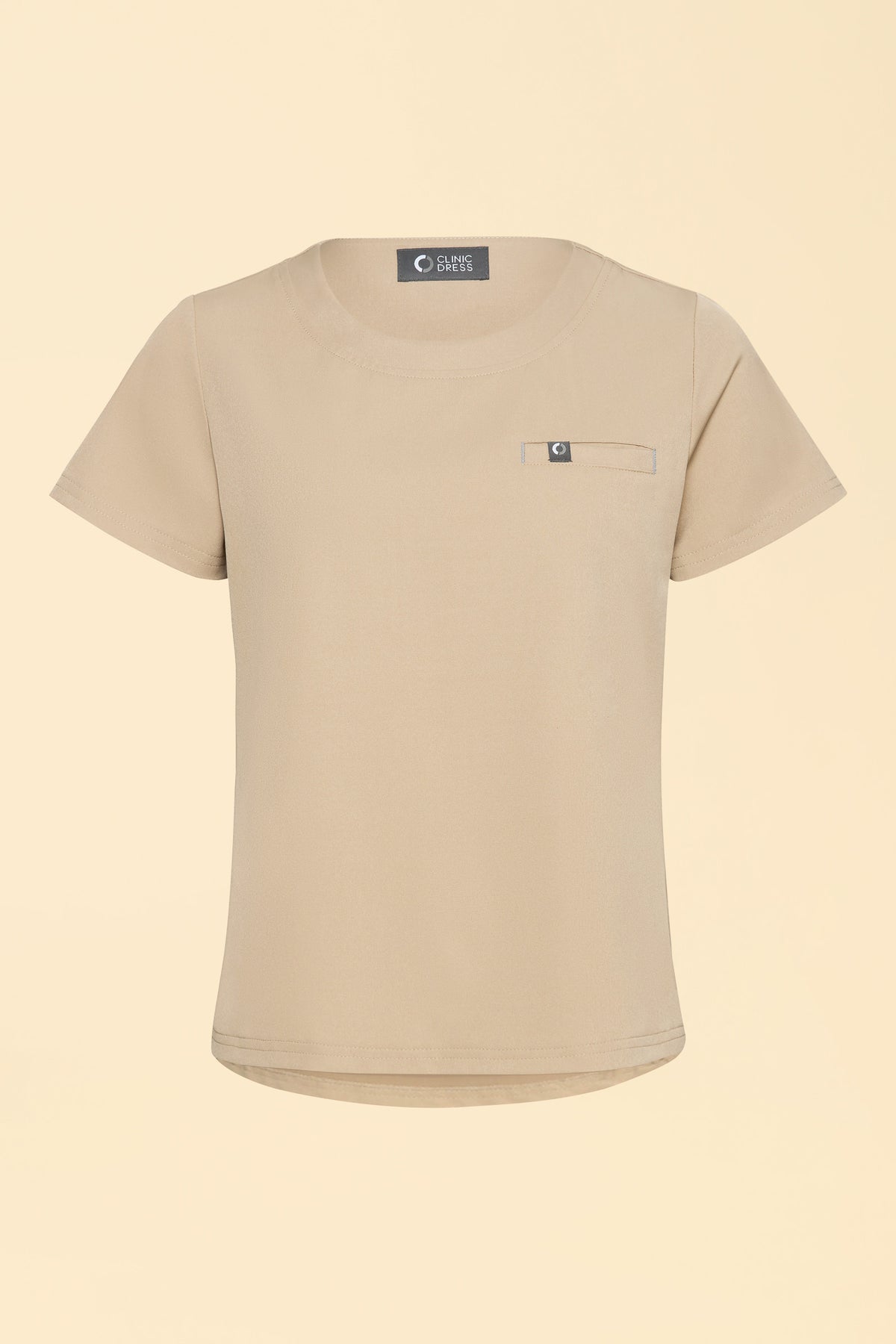 KAERE Shirt Damen - Rundhalsausschnitt sand, Vue de face