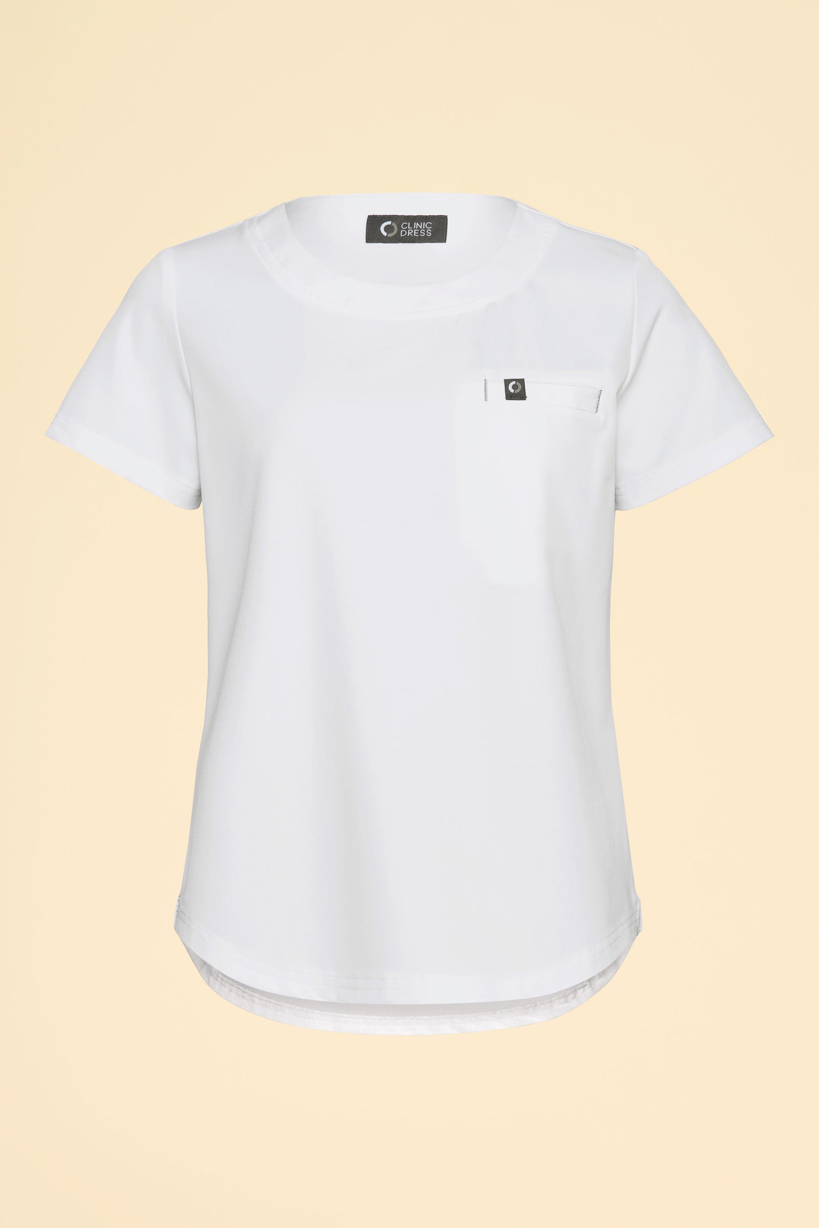 KAERE Shirt Damen - Rundhalsausschnitt weiss, Vorderansicht