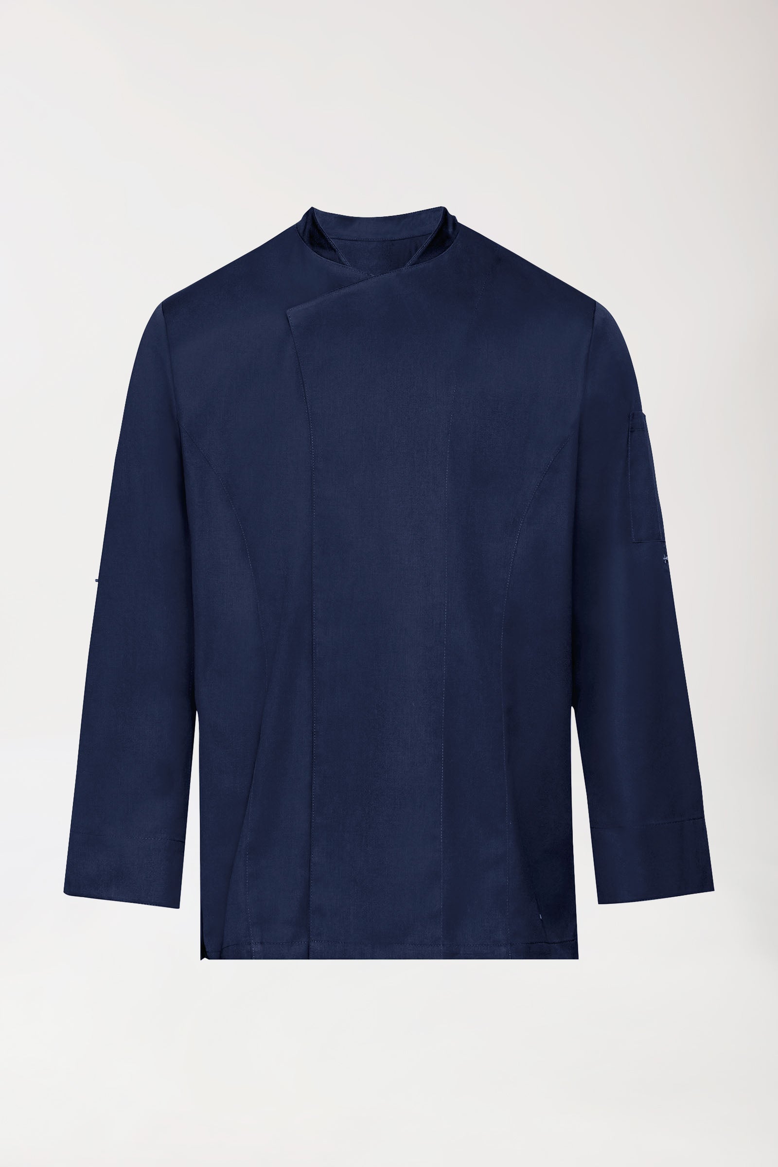 Gastro Kochjacke Herren - 1/1 Arm navy, Vorderansicht