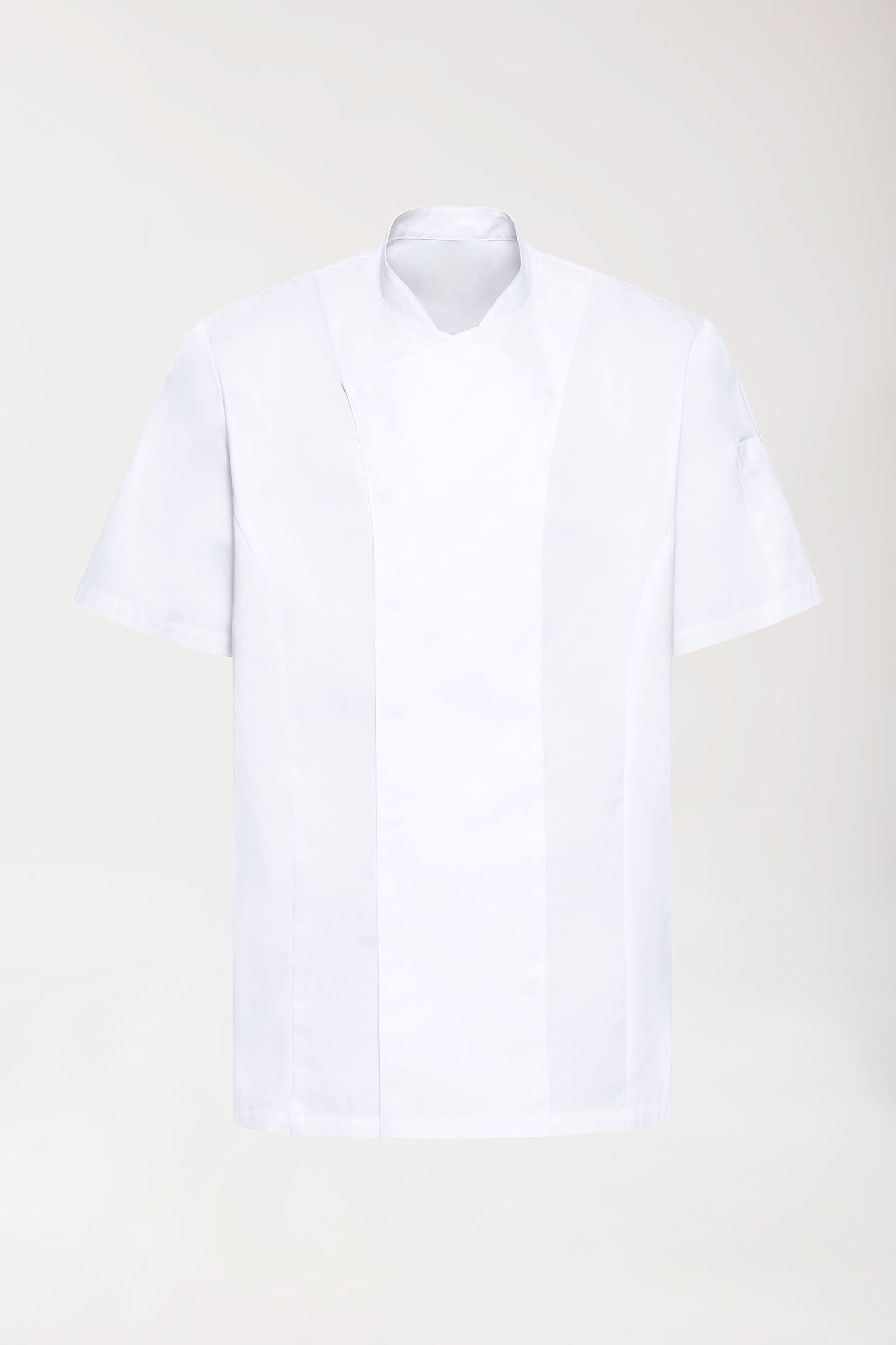 Gastro Kochjacke Herren - Druckknopfleiste - 1/2 Arm weiss
