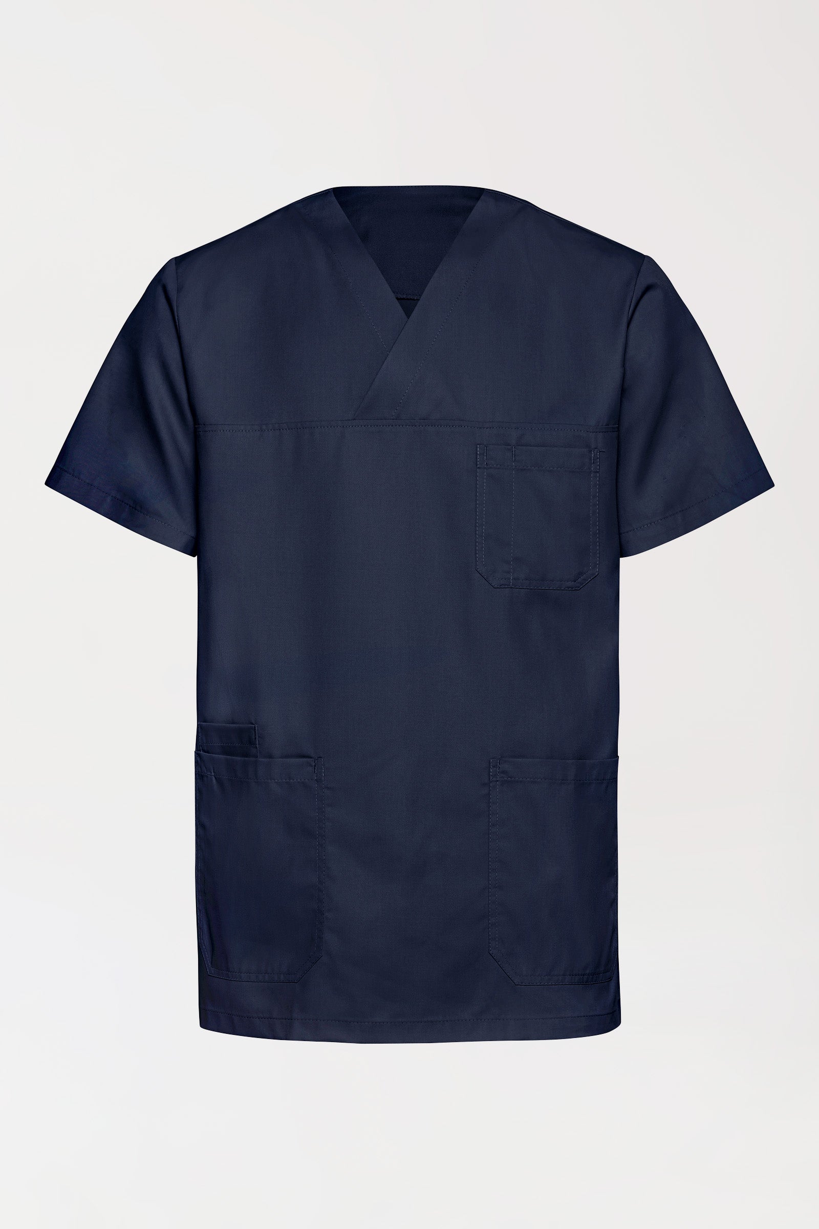 TENCEL™ Schlupfkasack Herren - V-Ausschnitt navy, Vorderansicht
