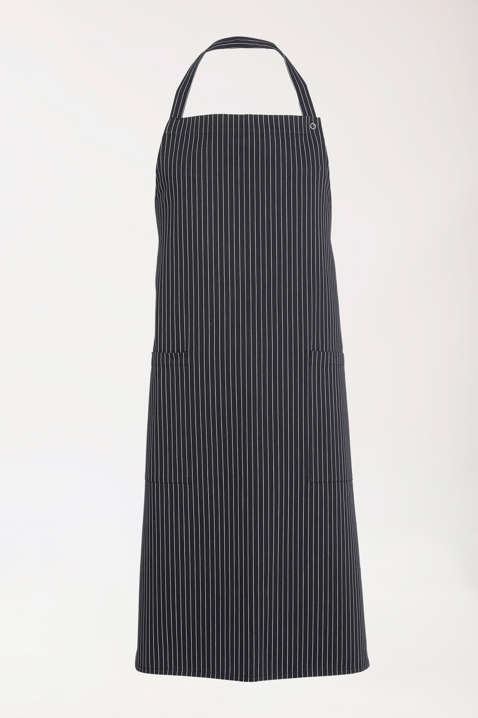 Gastro Latzschürze Unisex - Einheitsgrösse schwarz/weiss, Vue de face