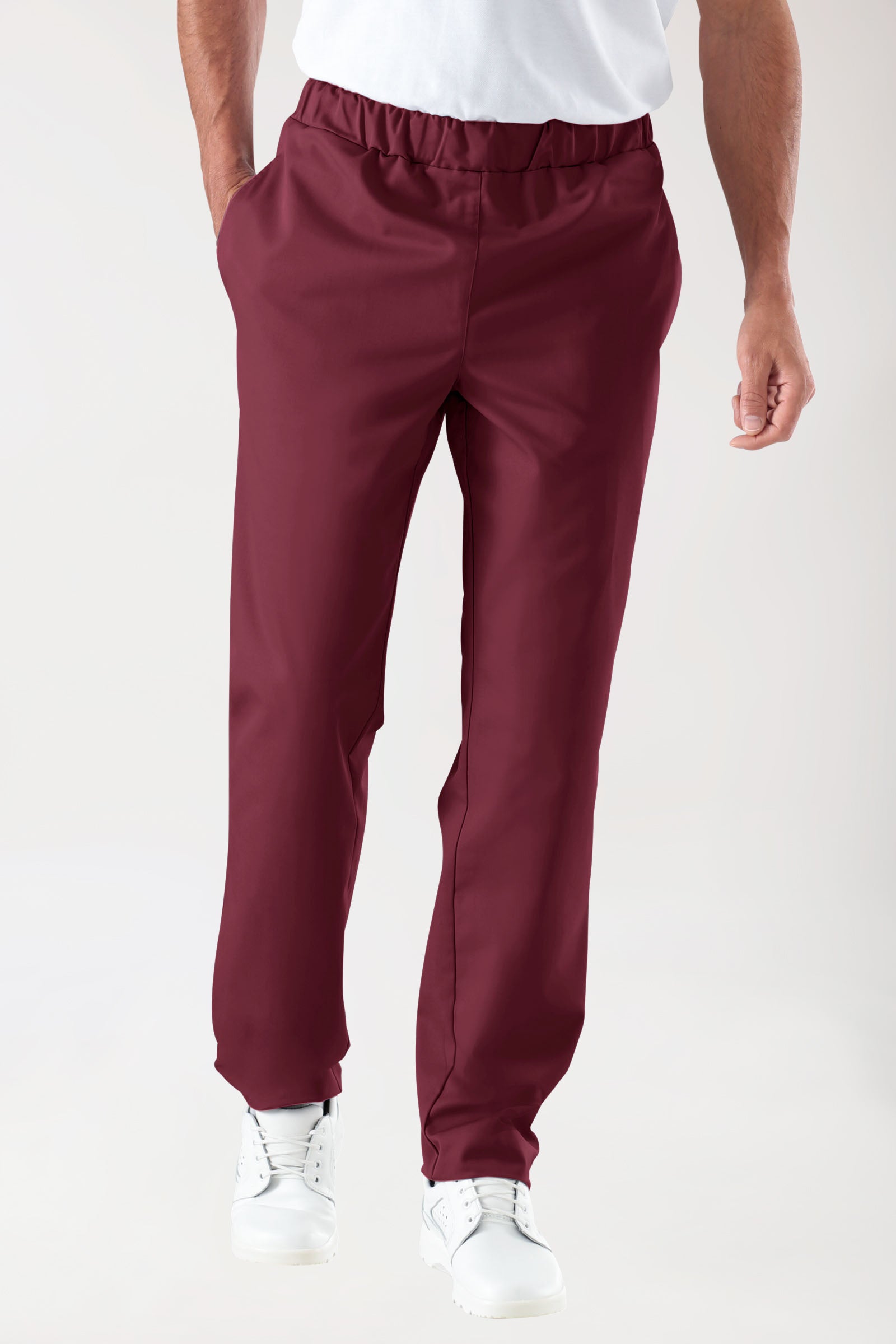 JUST STRONG Hose Unisex - Gummibund bordeaux, Vue de face