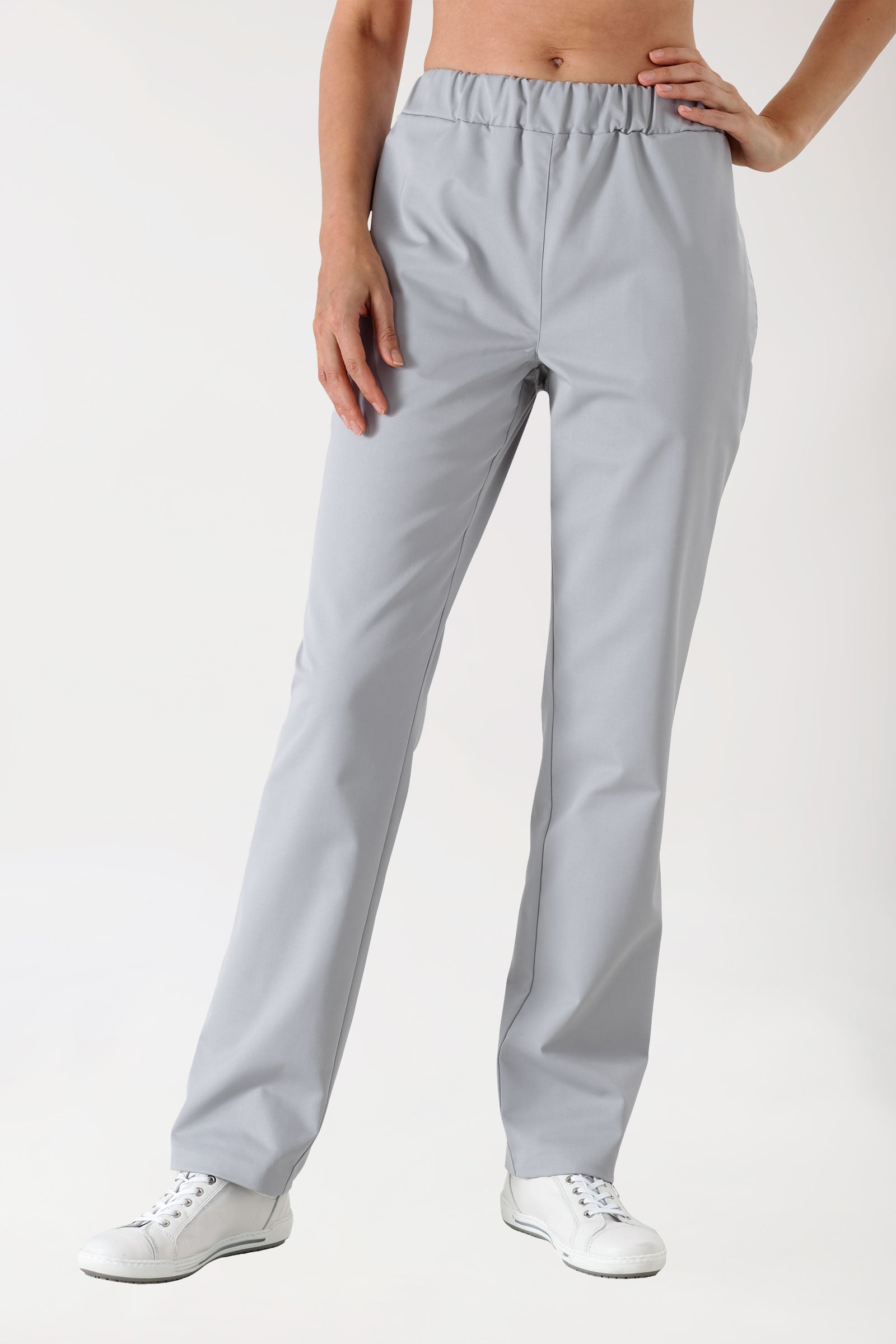 JUST STRONG Hose Unisex - Seitentasche - Gummibund grau, Vue de face