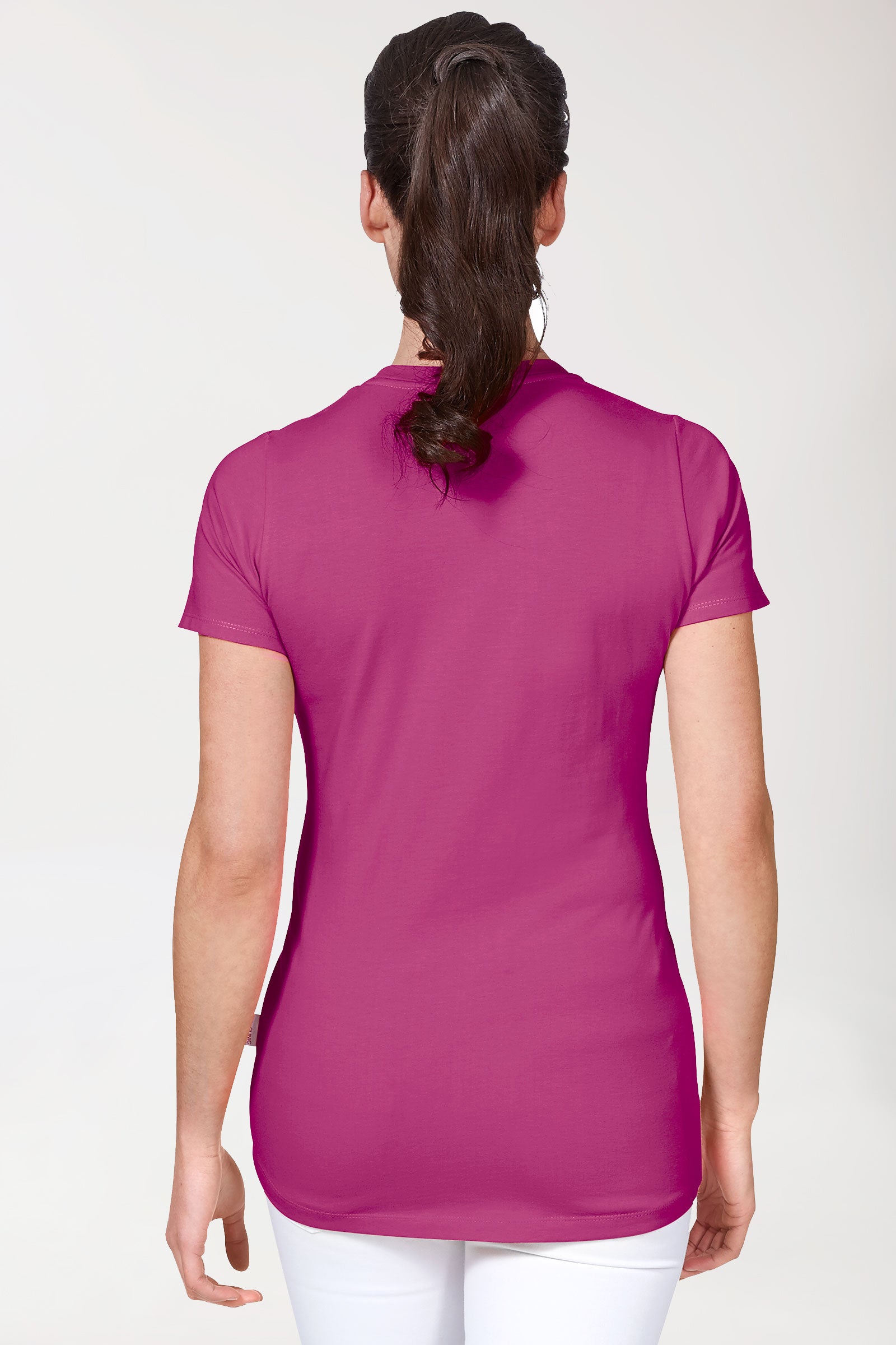 CORE Shirt Damen - Rundhals berry, Vue de dos 