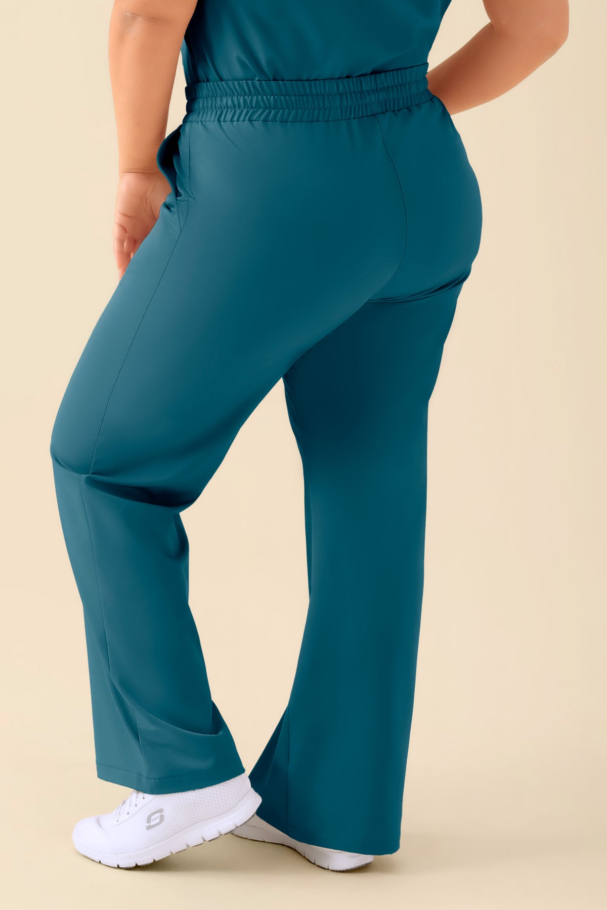 KAERE Hose Damen - weites Bein petrol, Vue de dos 